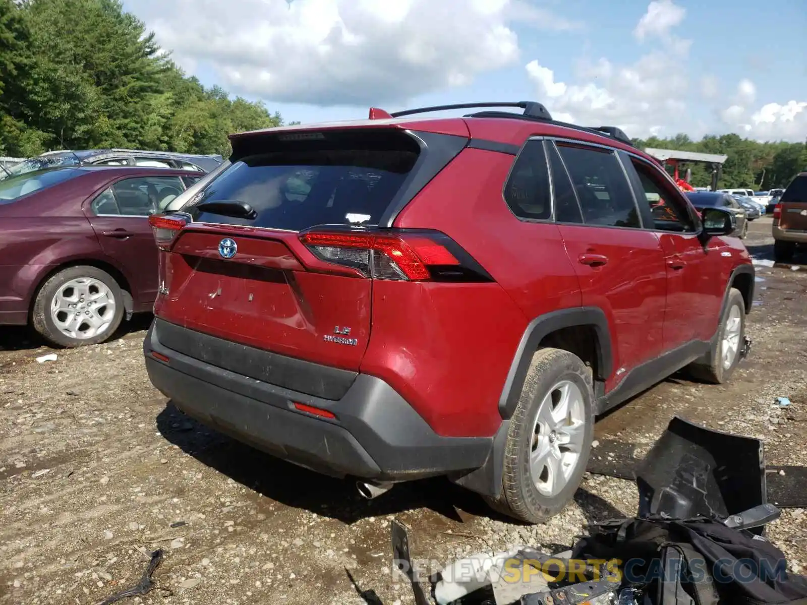 4 Фотография поврежденного автомобиля JTMMWRFV8KJ005774 TOYOTA RAV4 2019