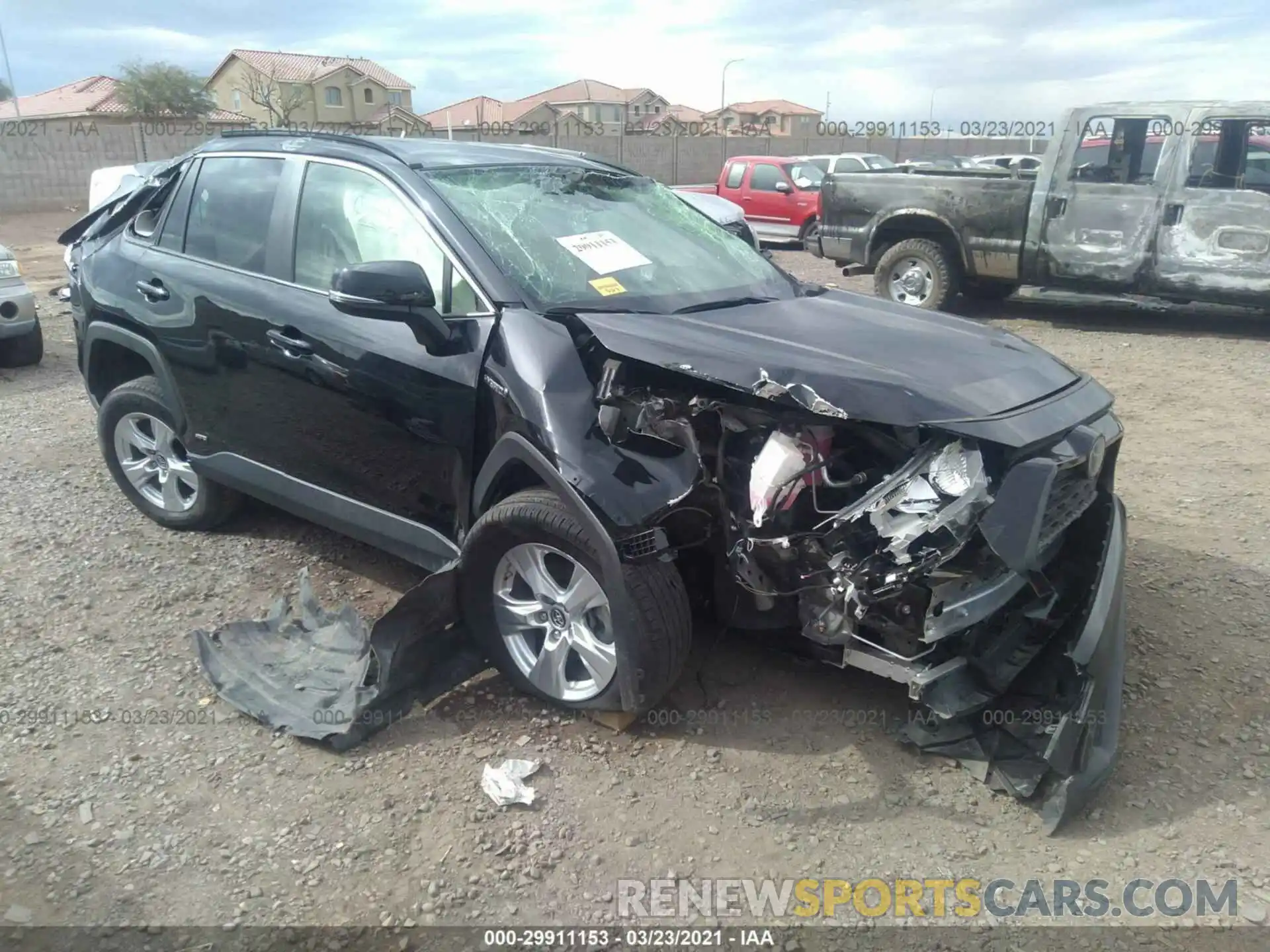 1 Photograph of a damaged car JTMMWRFV8KJ007718 TOYOTA RAV4 2019