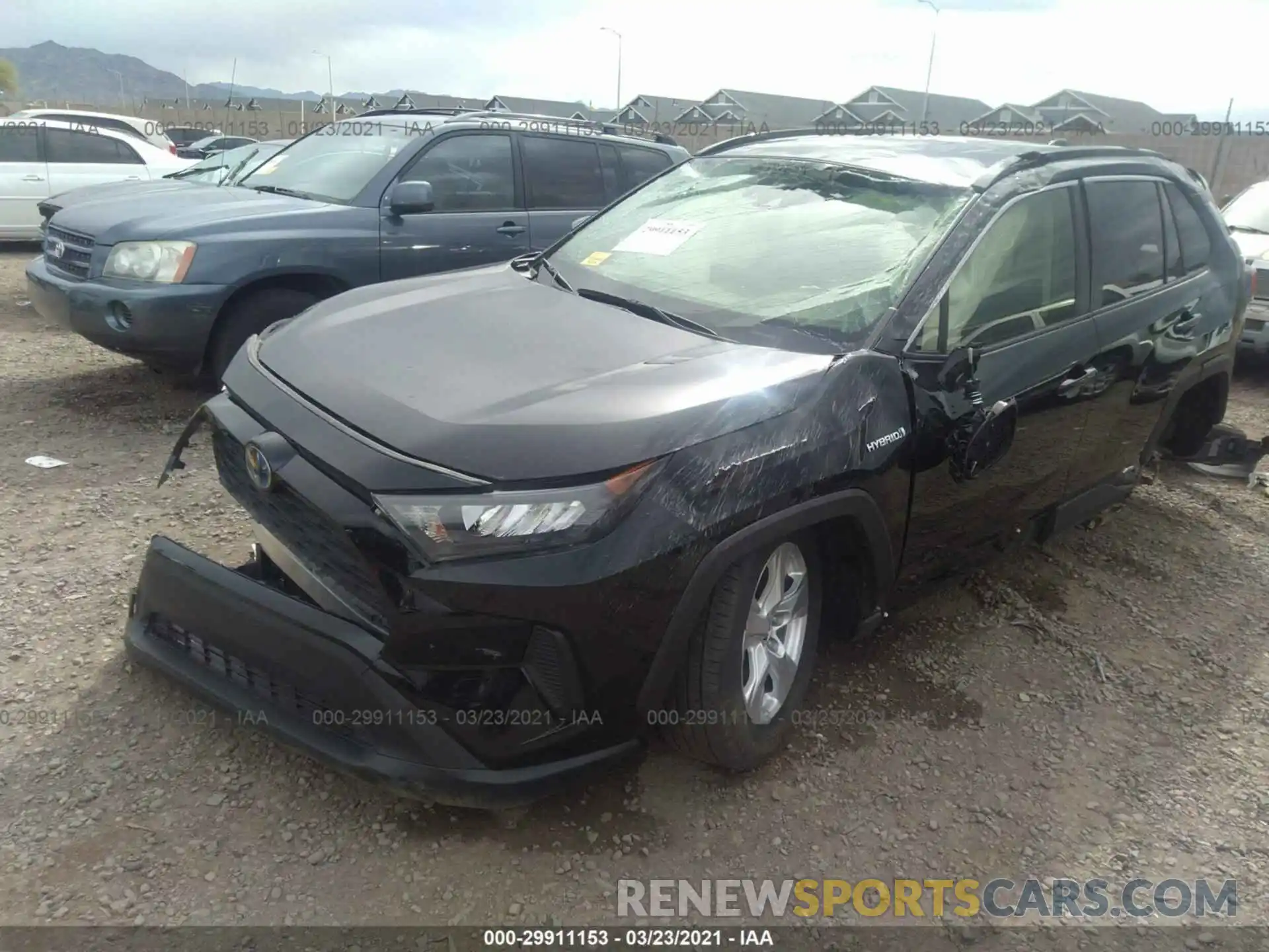 2 Photograph of a damaged car JTMMWRFV8KJ007718 TOYOTA RAV4 2019