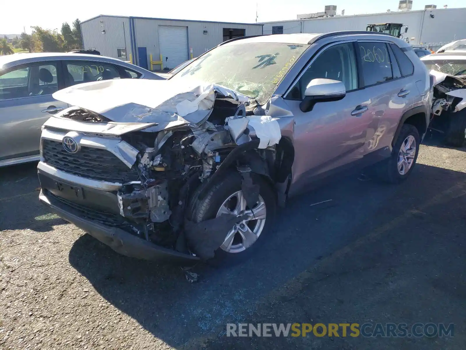 2 Photograph of a damaged car JTMMWRFV9KD009119 TOYOTA RAV4 2019