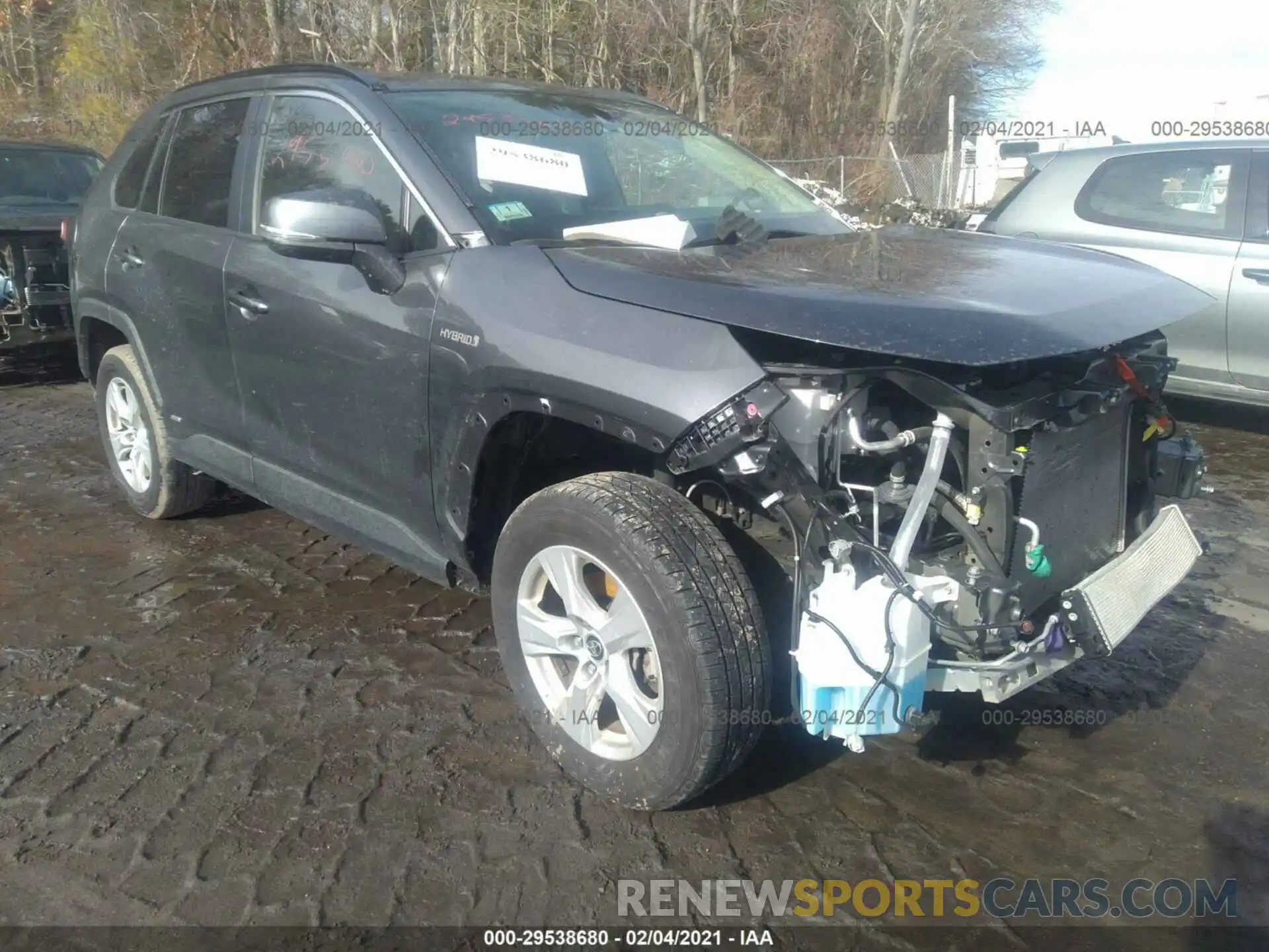 1 Photograph of a damaged car JTMMWRFV9KD021903 TOYOTA RAV4 2019