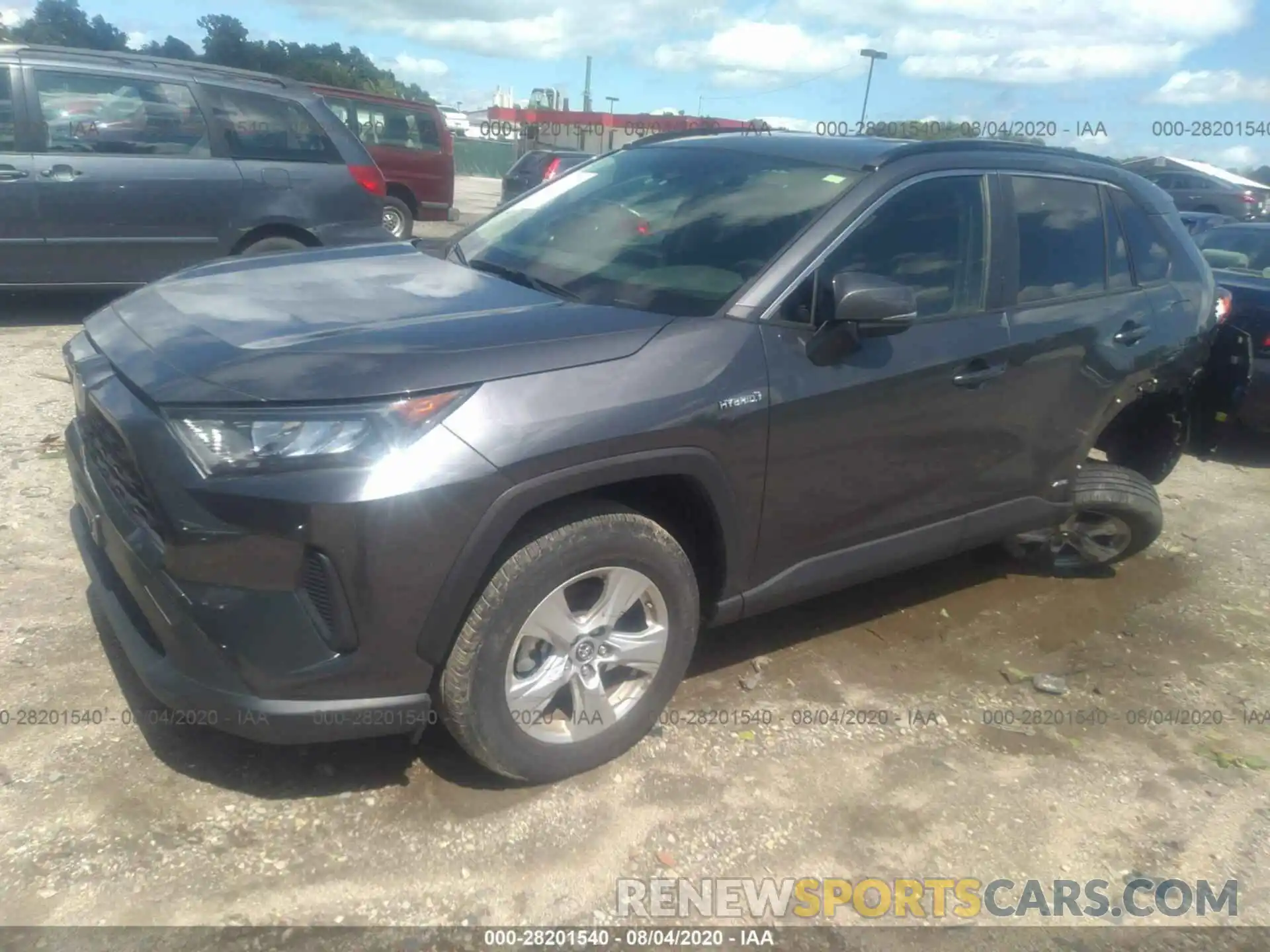 2 Фотография поврежденного автомобиля JTMMWRFV9KD504940 TOYOTA RAV4 2019