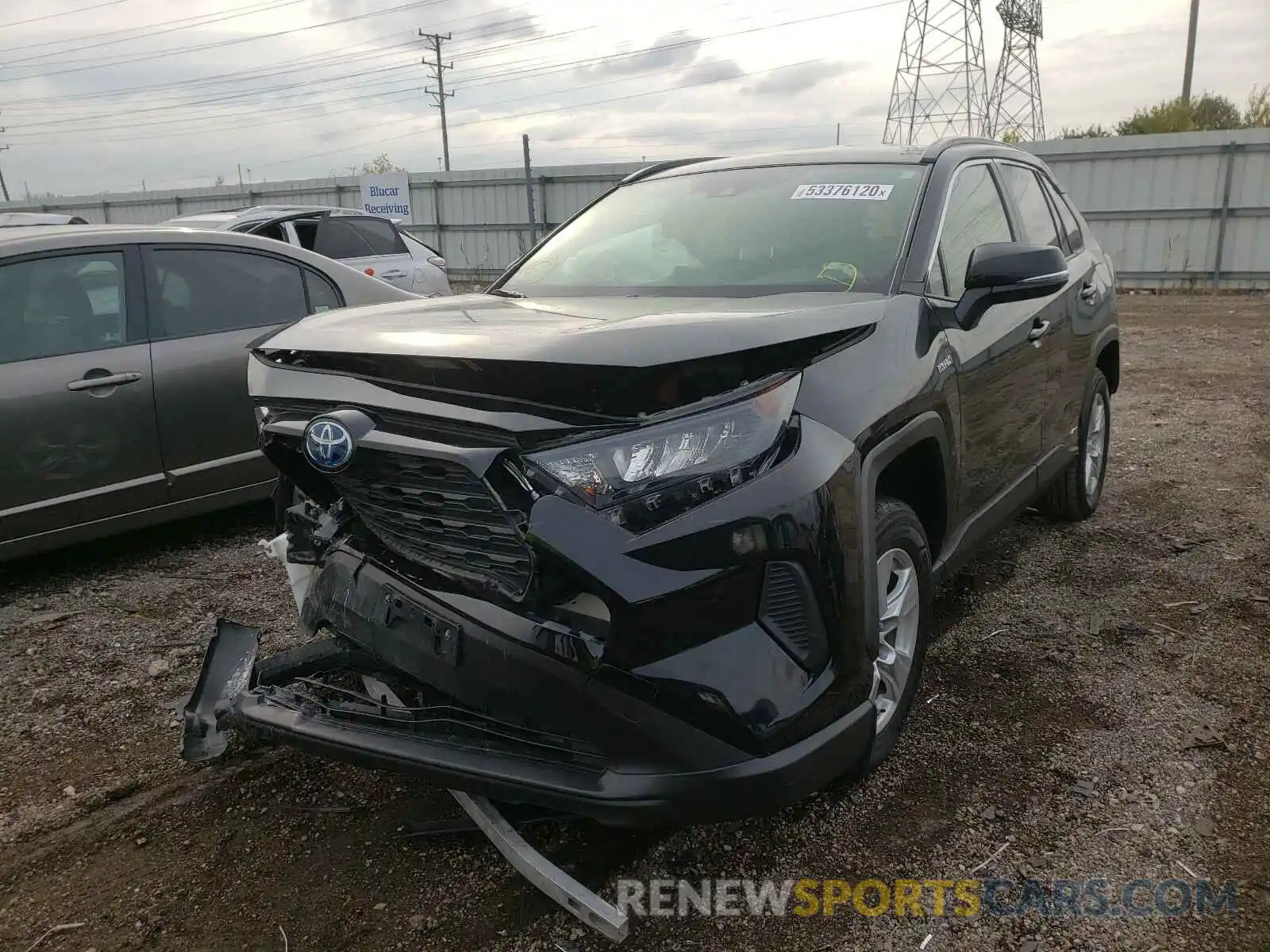 2 Фотография поврежденного автомобиля JTMMWRFVXKD009145 TOYOTA RAV4 2019