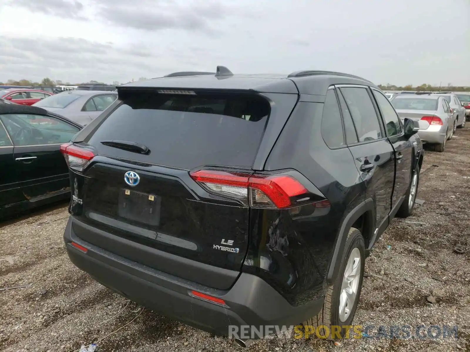 4 Фотография поврежденного автомобиля JTMMWRFVXKD009145 TOYOTA RAV4 2019