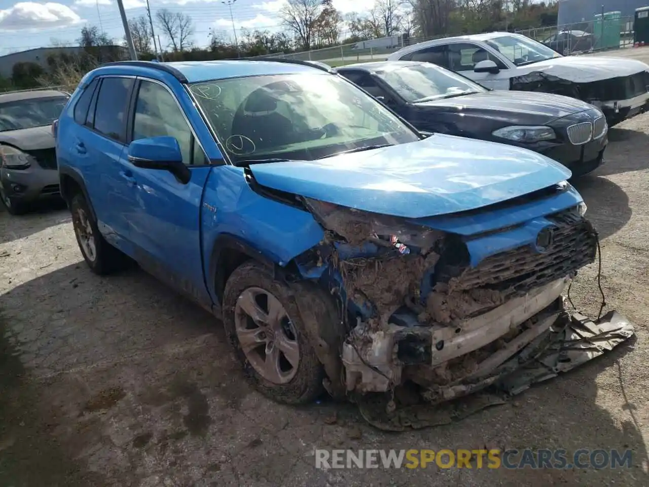 1 Photograph of a damaged car JTMMWRFVXKD014281 TOYOTA RAV4 2019