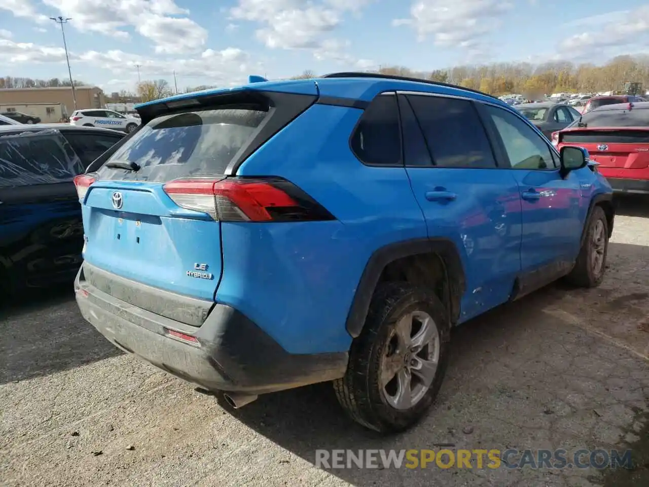 4 Фотография поврежденного автомобиля JTMMWRFVXKD014281 TOYOTA RAV4 2019