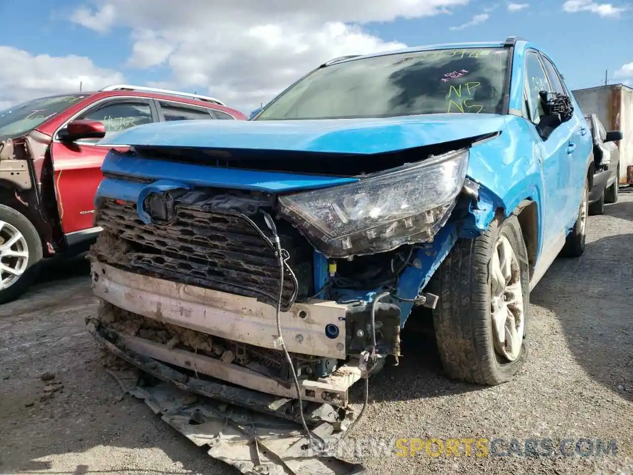 9 Фотография поврежденного автомобиля JTMMWRFVXKD014281 TOYOTA RAV4 2019