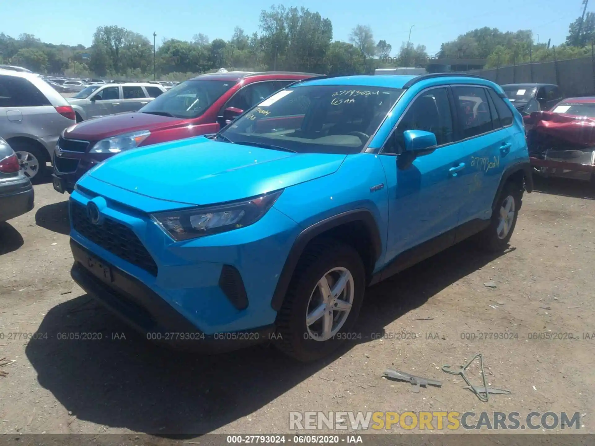 2 Photograph of a damaged car JTMMWRFVXKD024857 TOYOTA RAV4 2019