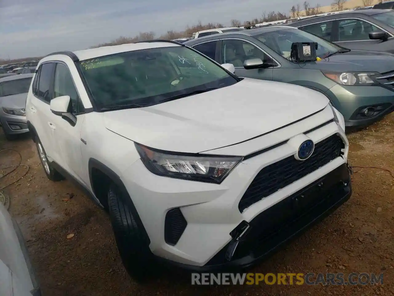 1 Photograph of a damaged car JTMMWRFVXKD027726 TOYOTA RAV4 2019