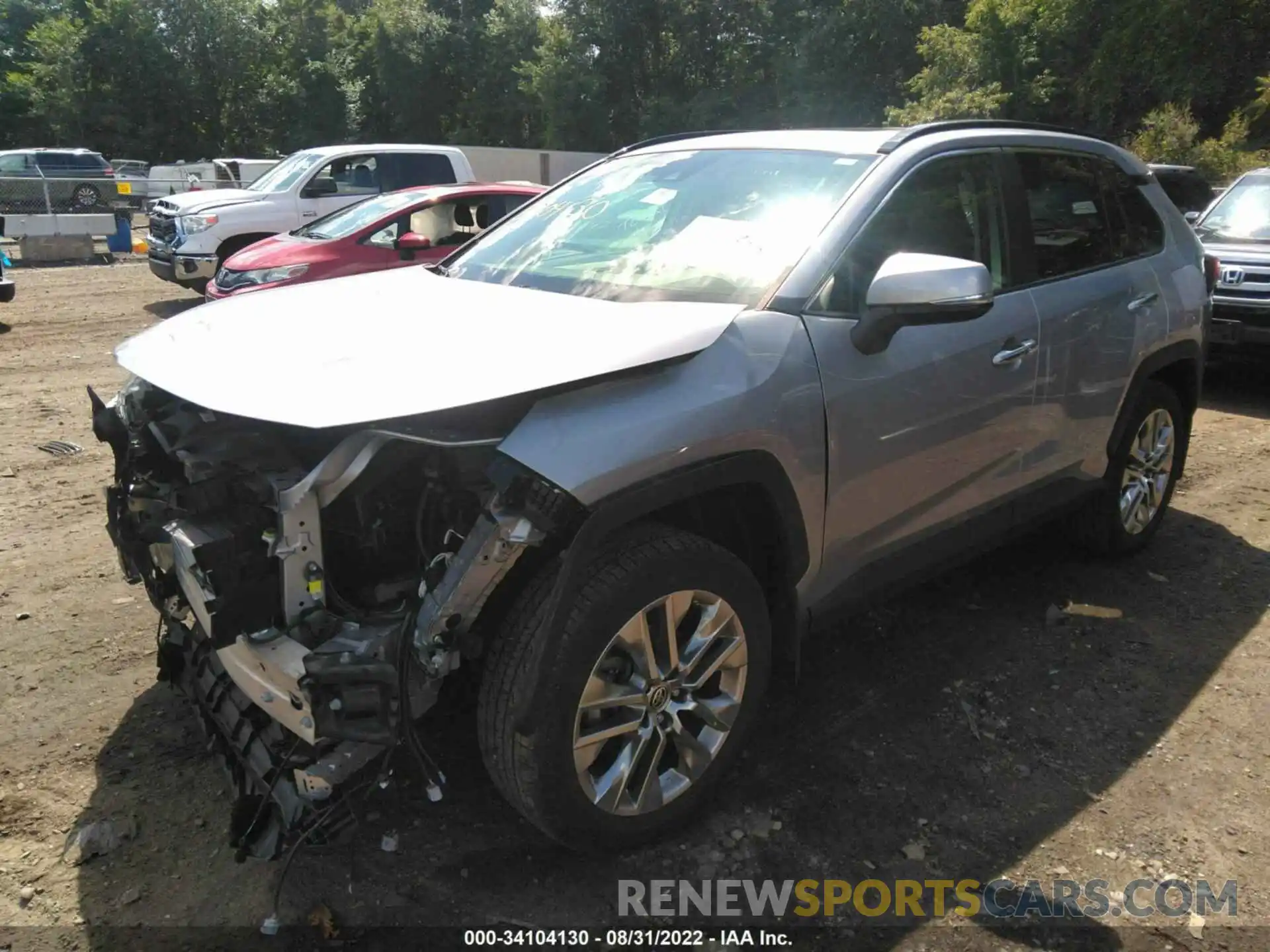 2 Photograph of a damaged car JTMN1RFV0KD041699 TOYOTA RAV4 2019