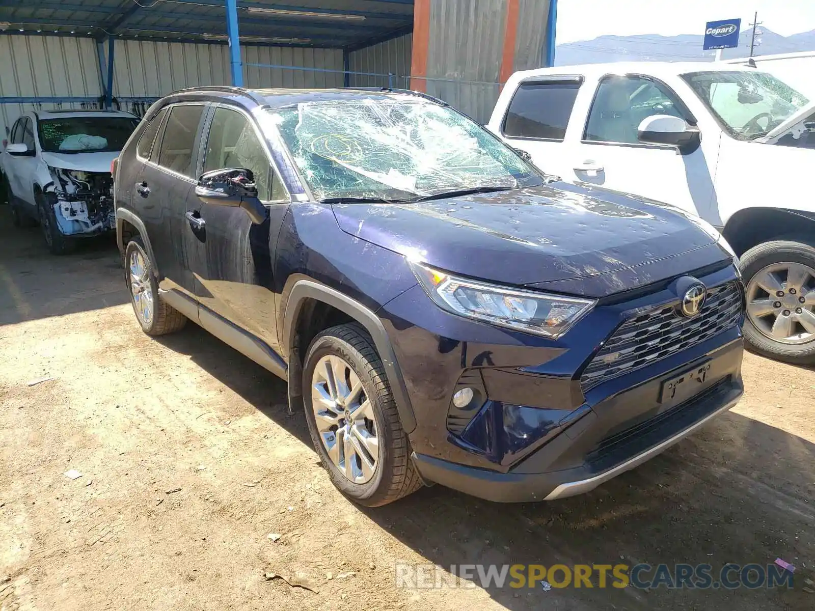 1 Photograph of a damaged car JTMN1RFV1KD012261 TOYOTA RAV4 2019