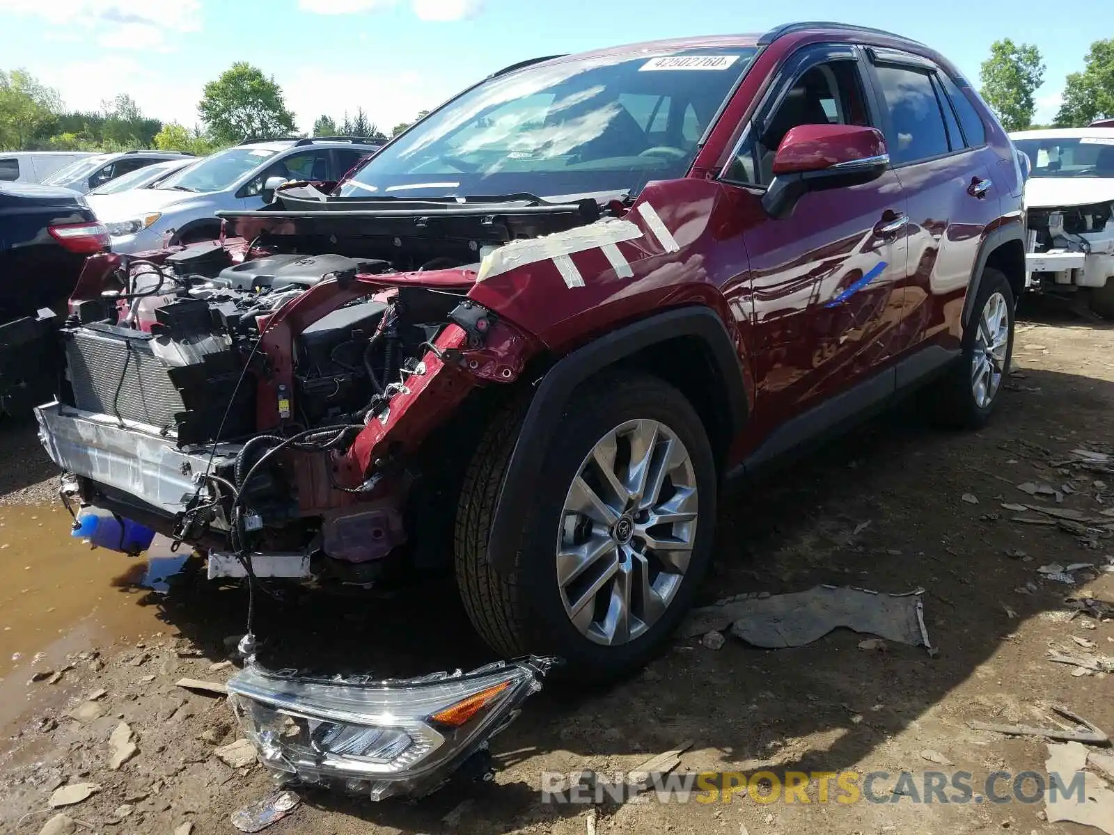 2 Фотография поврежденного автомобиля JTMN1RFV1KD037578 TOYOTA RAV4 2019