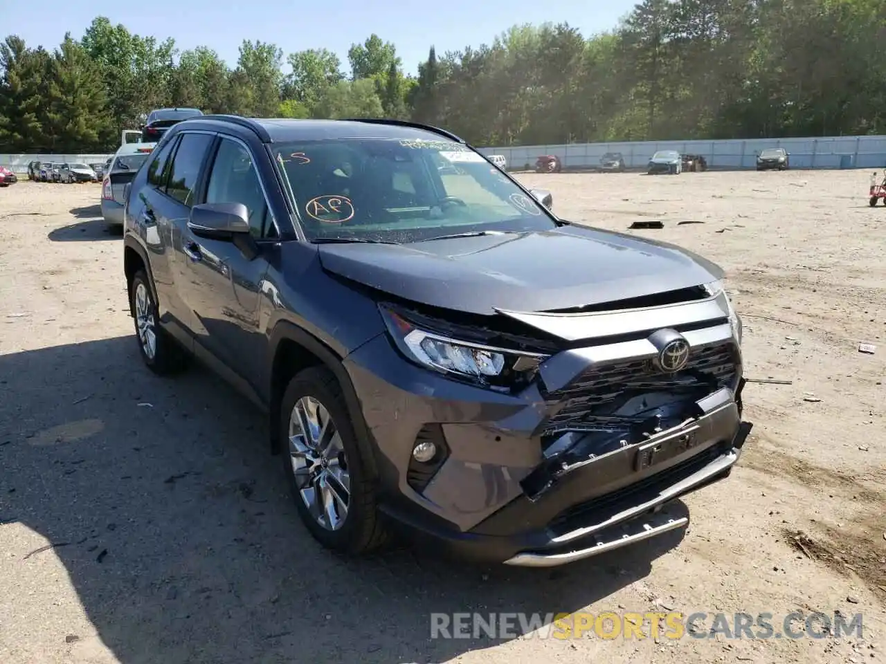 1 Photograph of a damaged car JTMN1RFV1KD502554 TOYOTA RAV4 2019