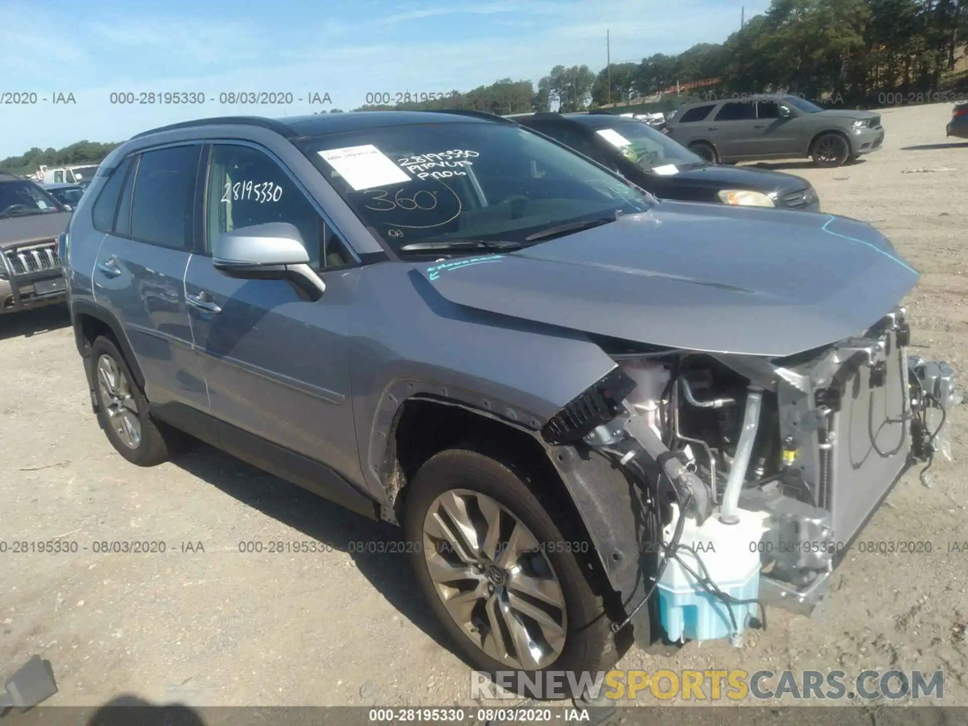 1 Photograph of a damaged car JTMN1RFV2KD504846 TOYOTA RAV4 2019