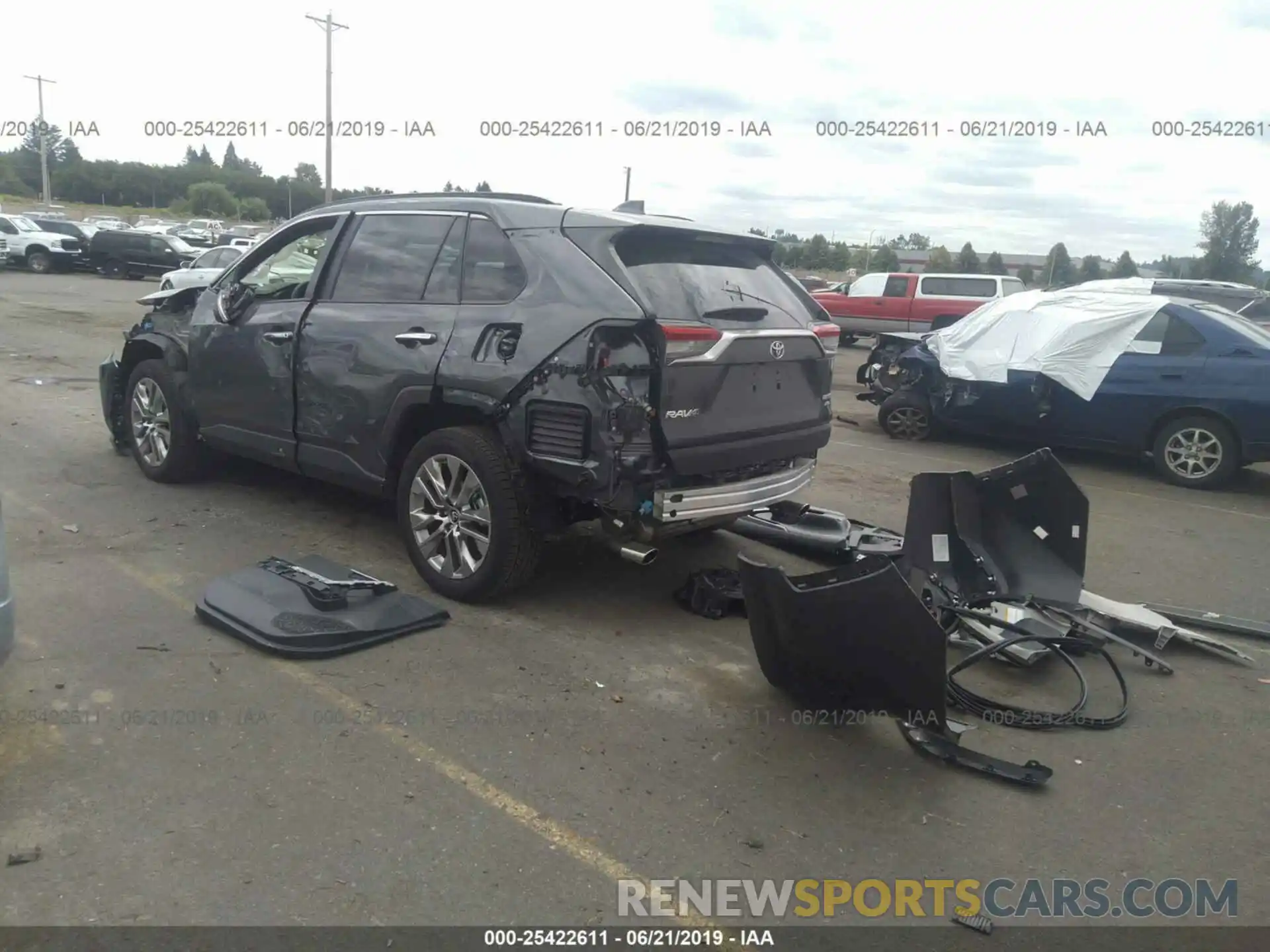 3 Фотография поврежденного автомобиля JTMN1RFV2KD509349 TOYOTA RAV4 2019