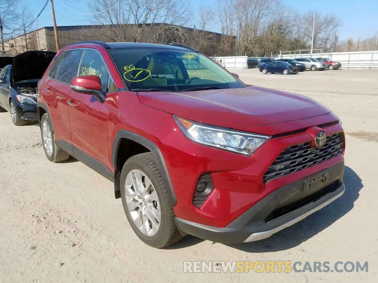 1 Photograph of a damaged car JTMN1RFV2KD520674 TOYOTA RAV4 2019