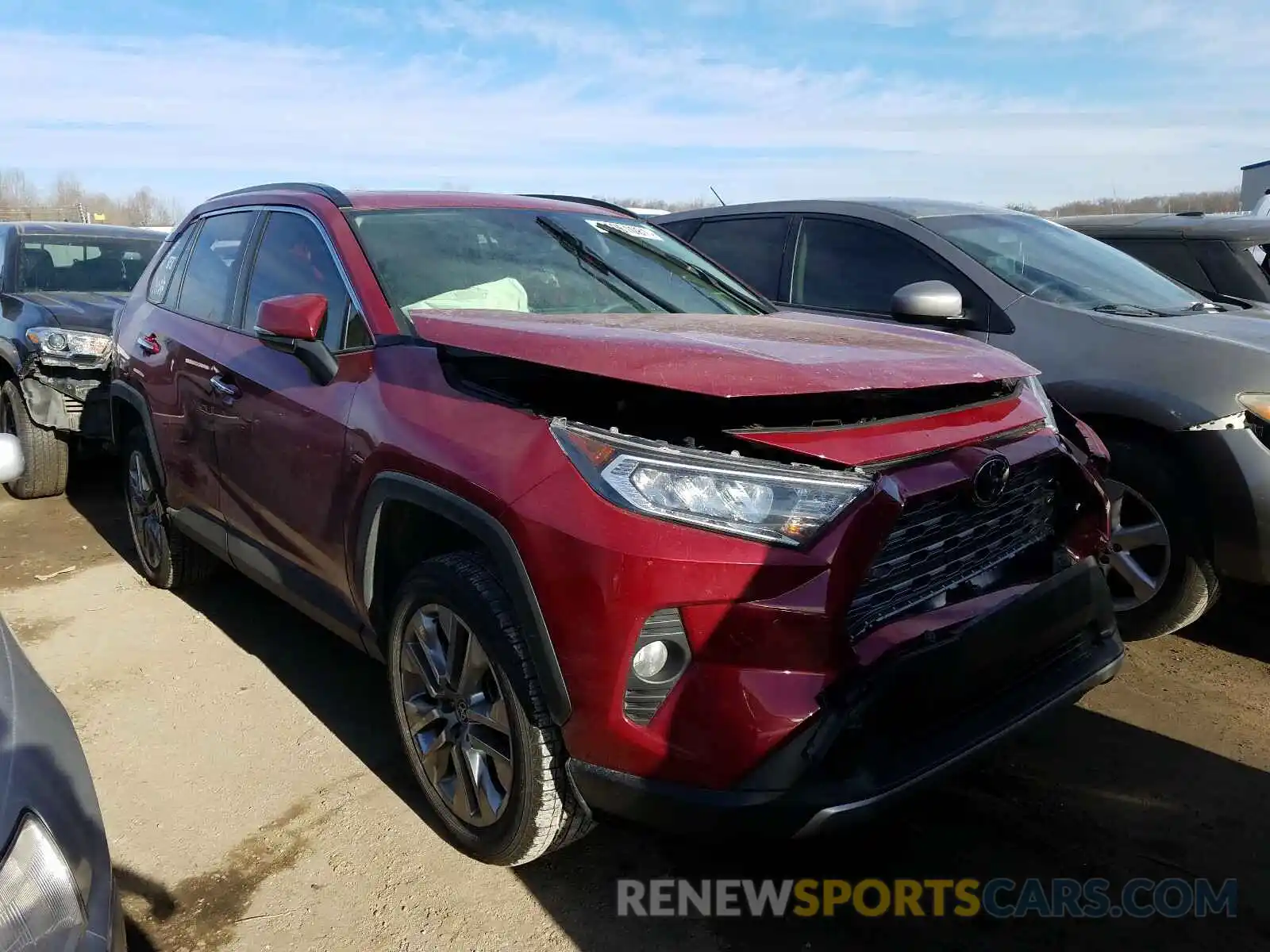 1 Photograph of a damaged car JTMN1RFV2KJ023285 TOYOTA RAV4 2019