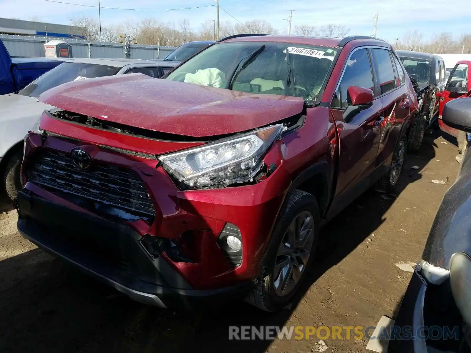 2 Photograph of a damaged car JTMN1RFV2KJ023285 TOYOTA RAV4 2019