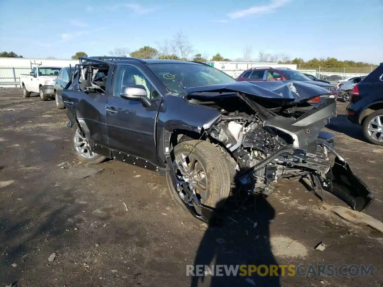 1 Photograph of a damaged car JTMN1RFV3KD502989 TOYOTA RAV4 2019