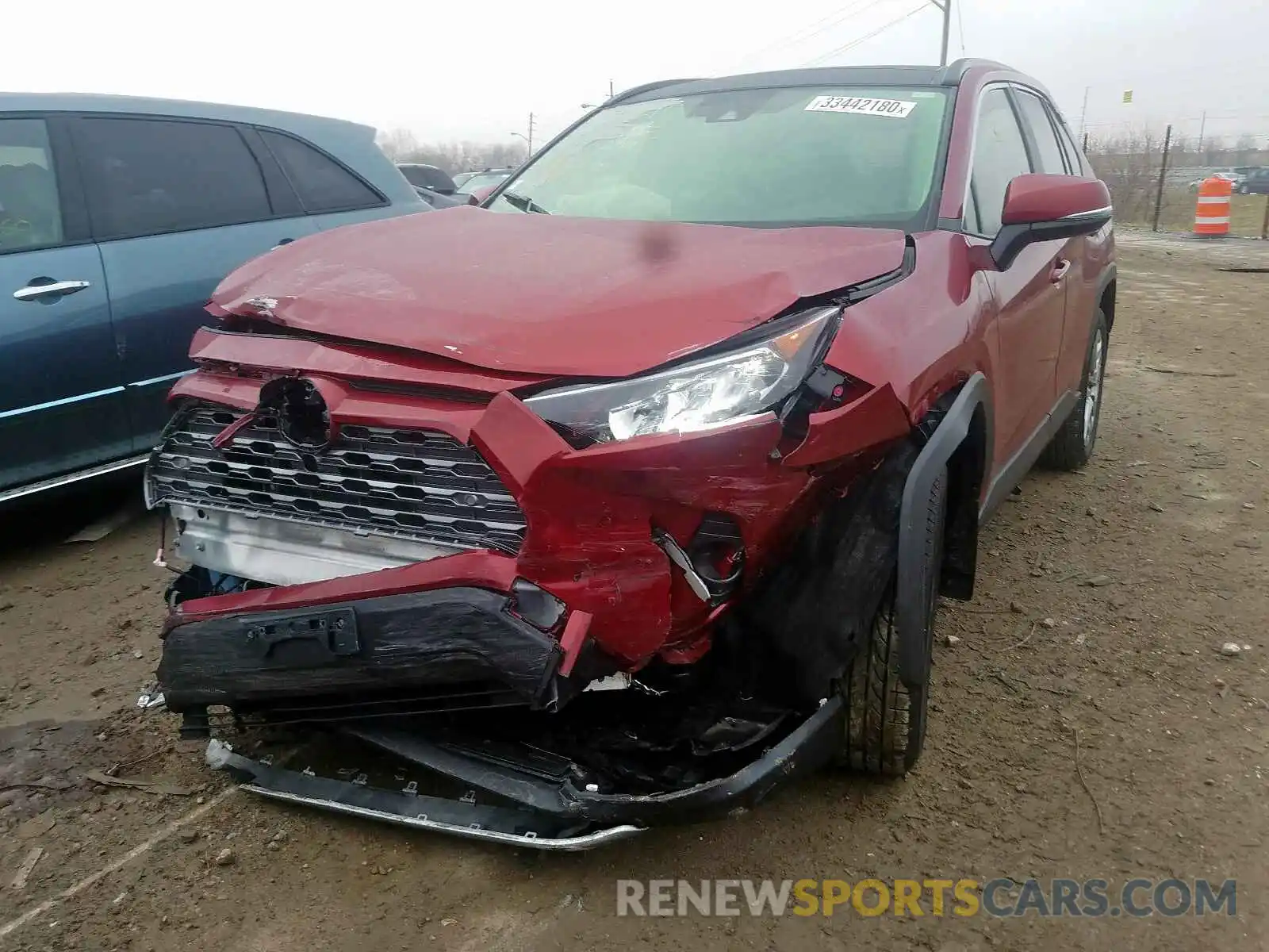 2 Photograph of a damaged car JTMN1RFV3KD508677 TOYOTA RAV4 2019