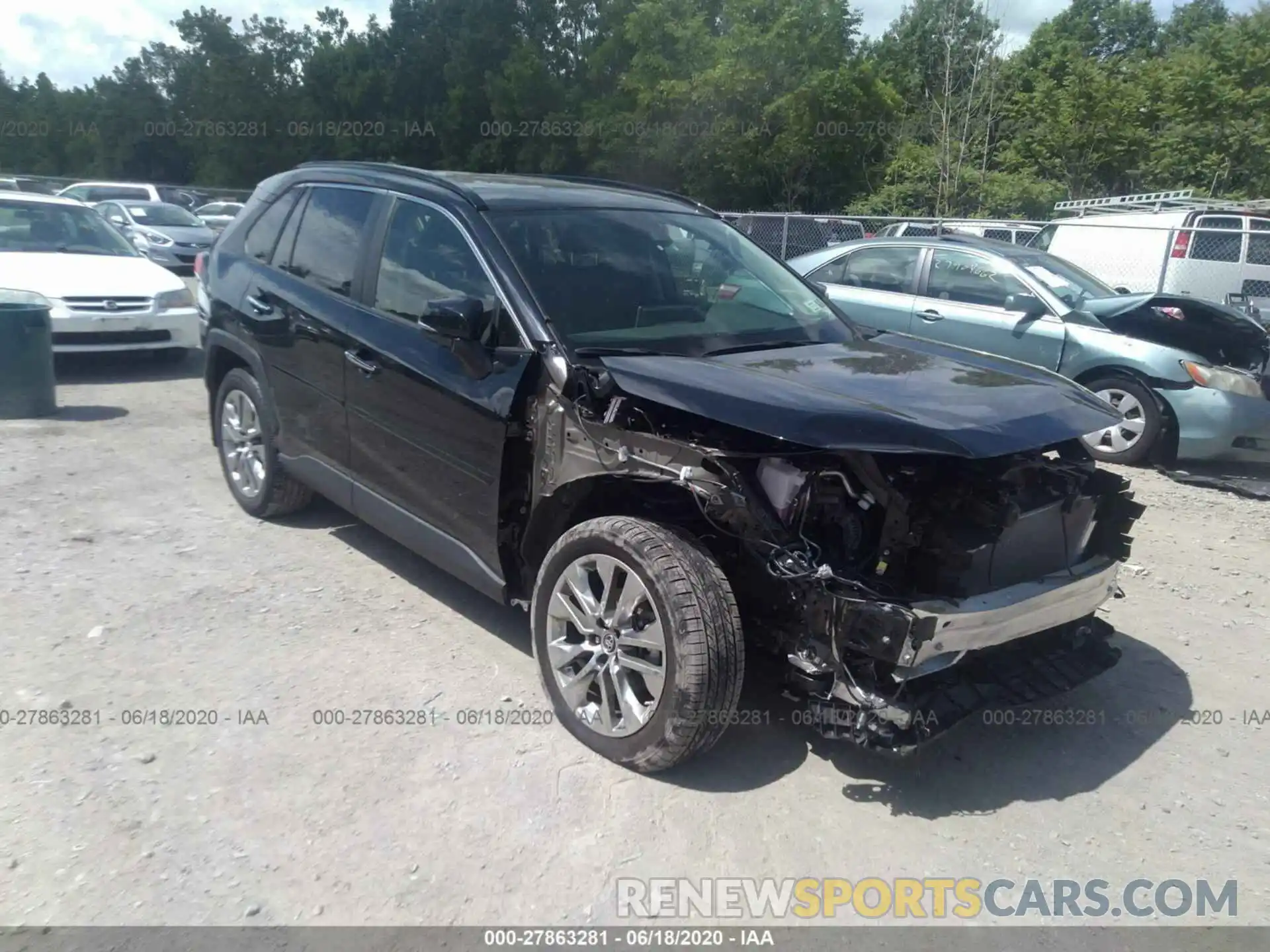 1 Photograph of a damaged car JTMN1RFV3KD512258 TOYOTA RAV4 2019