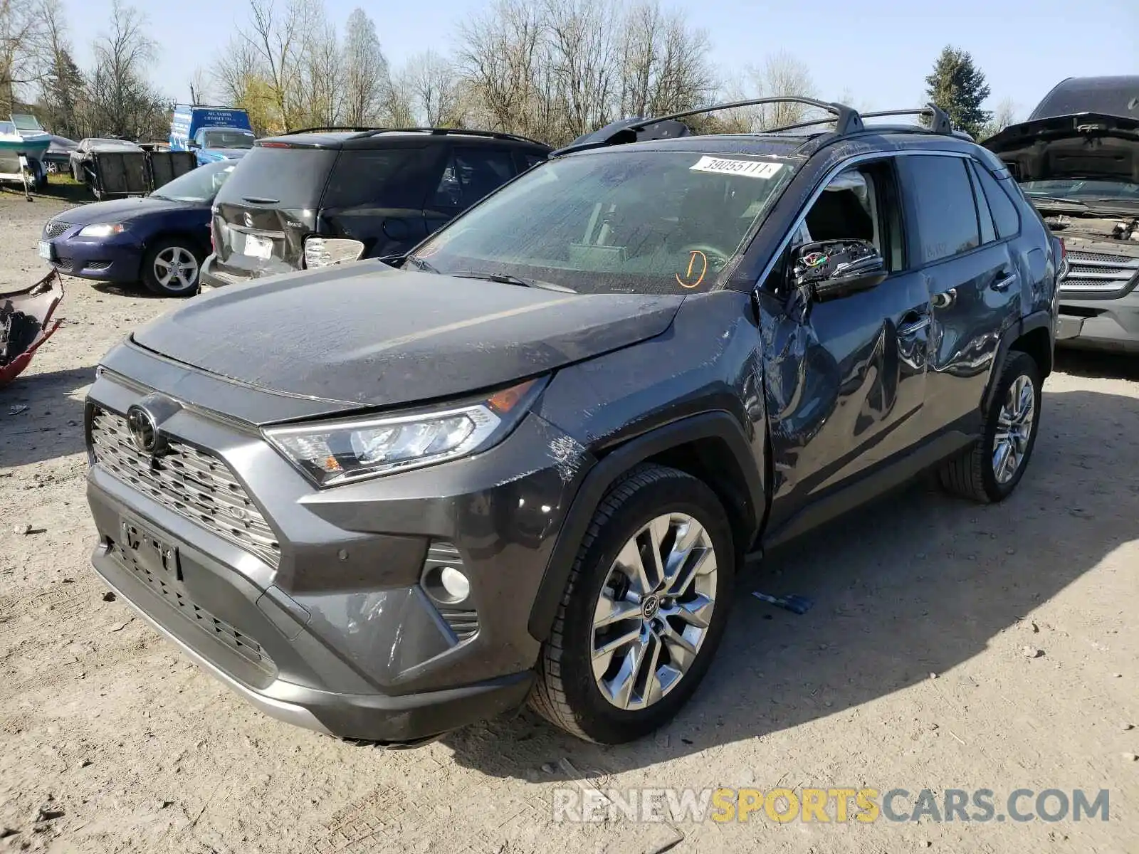 2 Photograph of a damaged car JTMN1RFV3KD521574 TOYOTA RAV4 2019