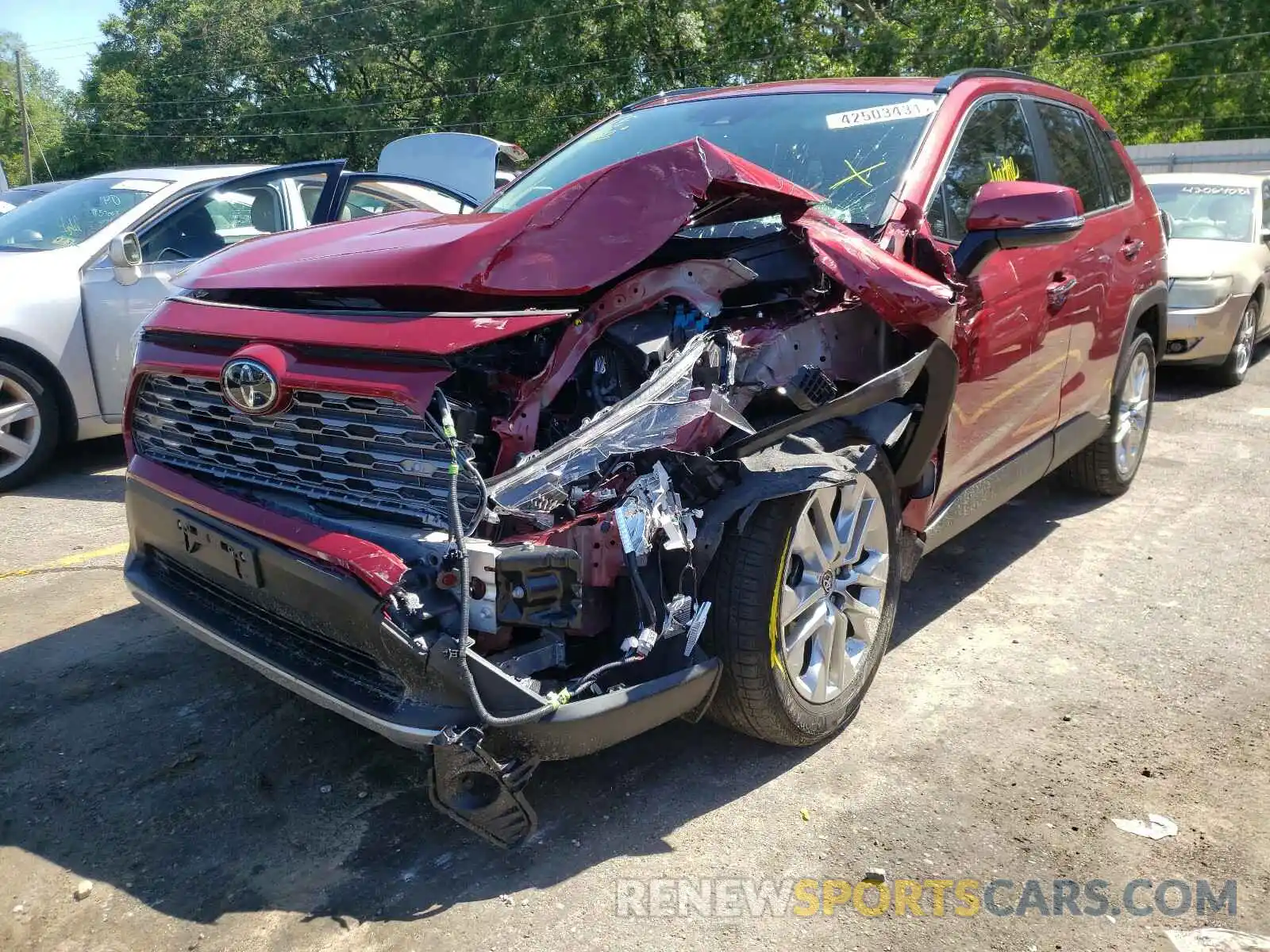 2 Photograph of a damaged car JTMN1RFV4KD021603 TOYOTA RAV4 2019