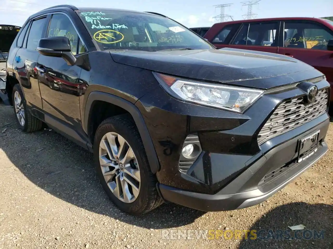 1 Photograph of a damaged car JTMN1RFV5KD505568 TOYOTA RAV4 2019