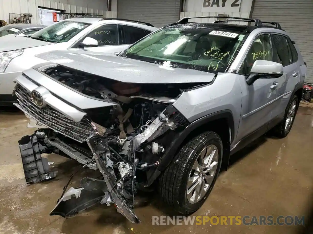 2 Photograph of a damaged car JTMN1RFV5KD507630 TOYOTA RAV4 2019