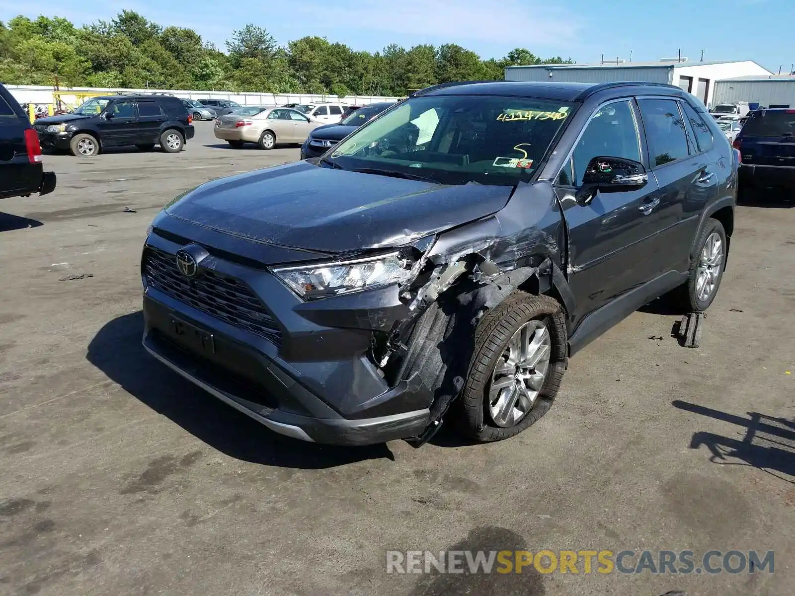 2 Photograph of a damaged car JTMN1RFV5KD522628 TOYOTA RAV4 2019