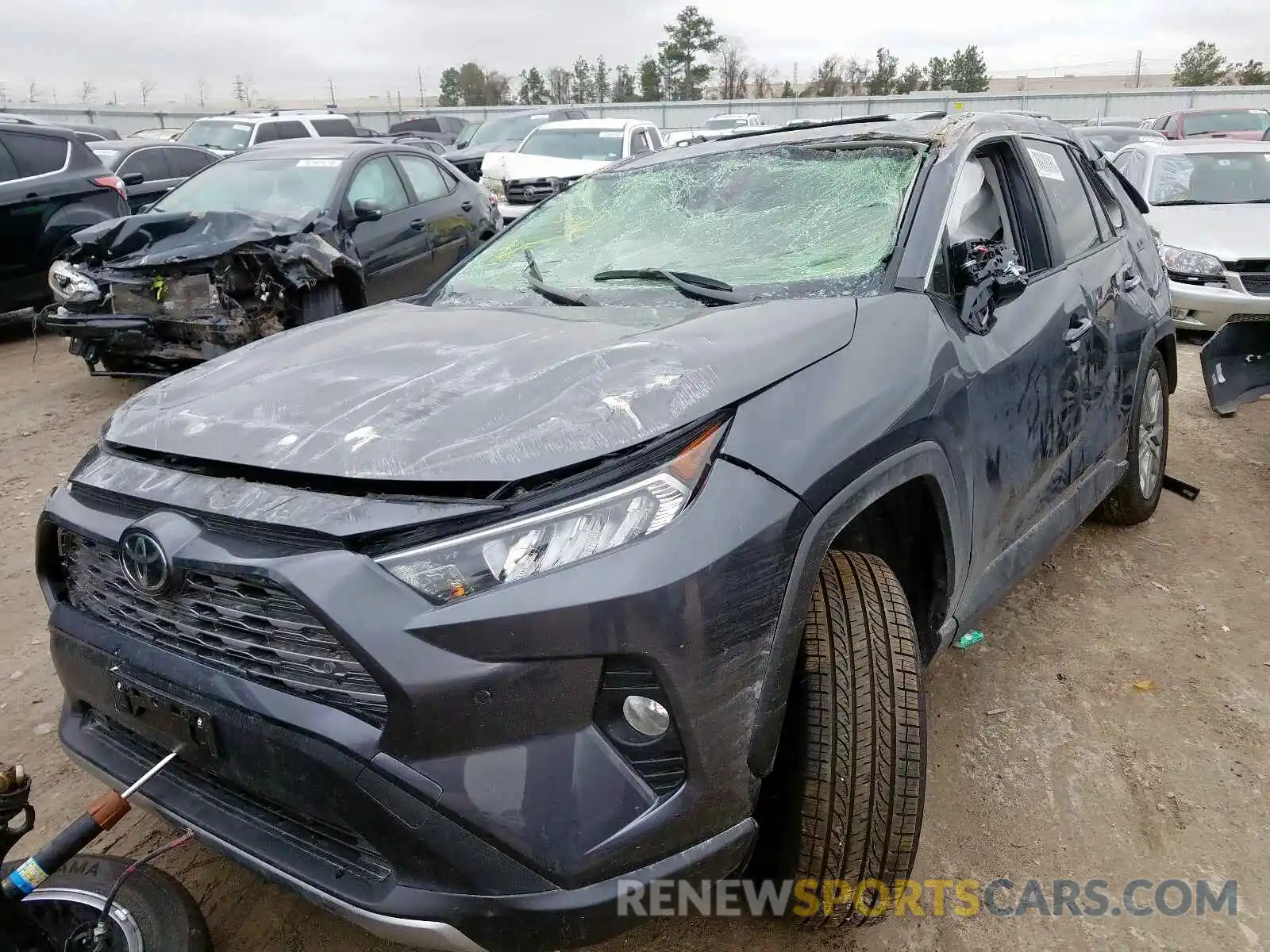 2 Photograph of a damaged car JTMN1RFV6KD035258 TOYOTA RAV4 2019