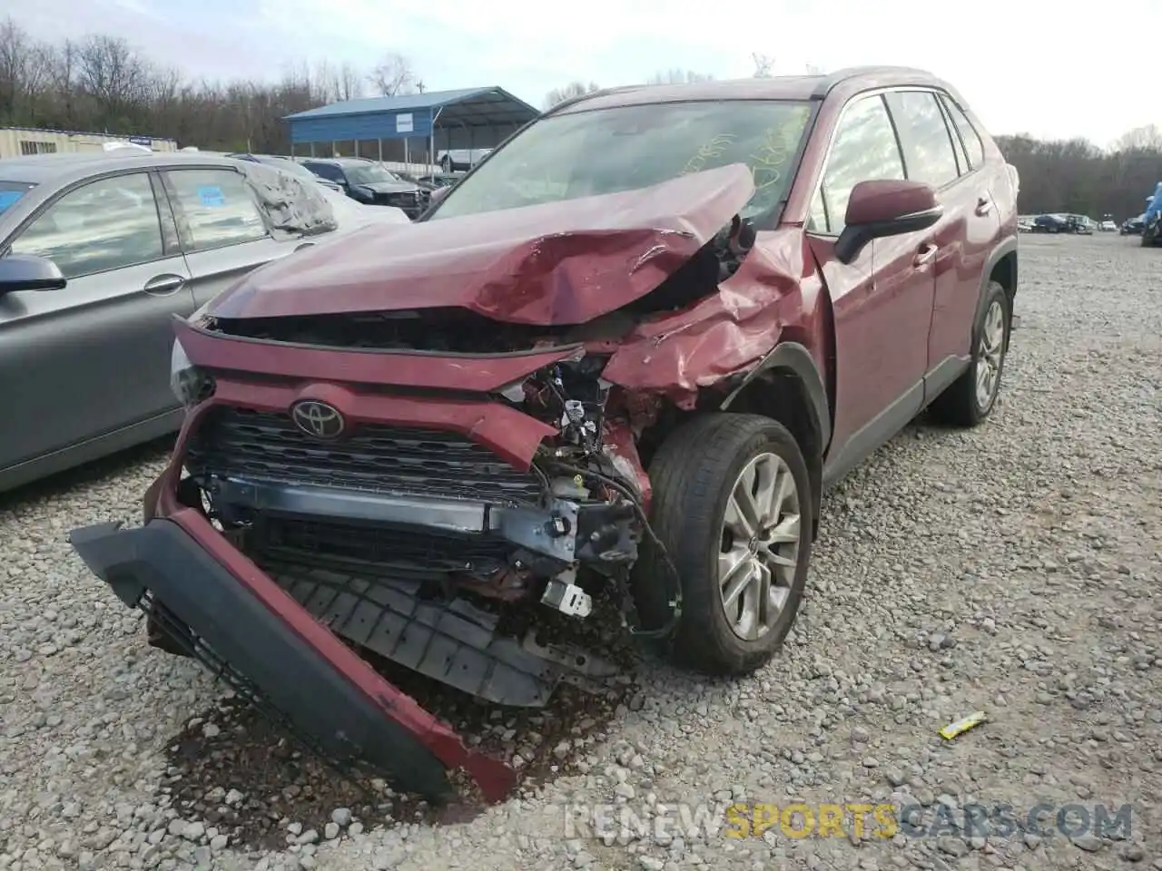 2 Photograph of a damaged car JTMN1RFV6KD038502 TOYOTA RAV4 2019