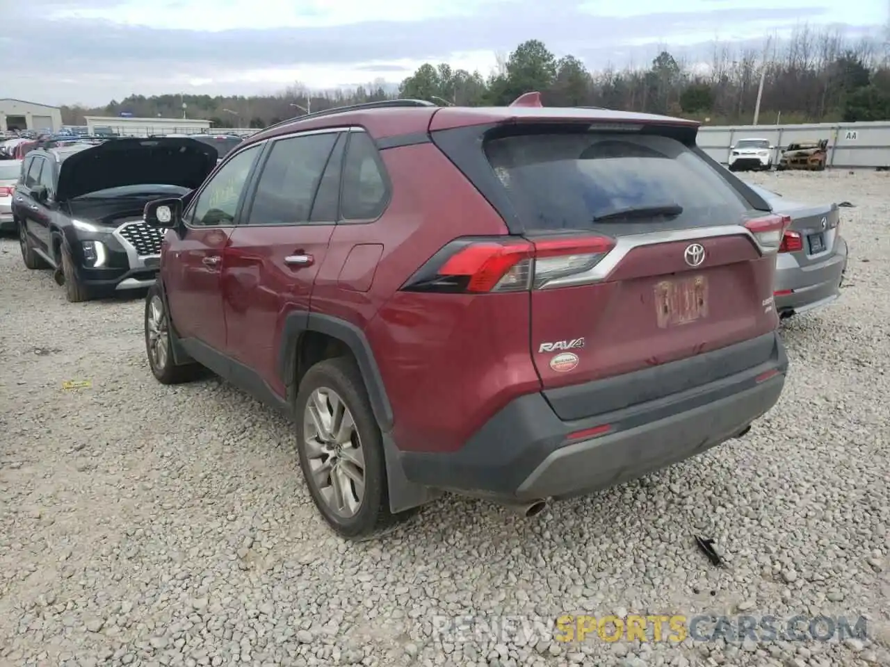 3 Photograph of a damaged car JTMN1RFV6KD038502 TOYOTA RAV4 2019