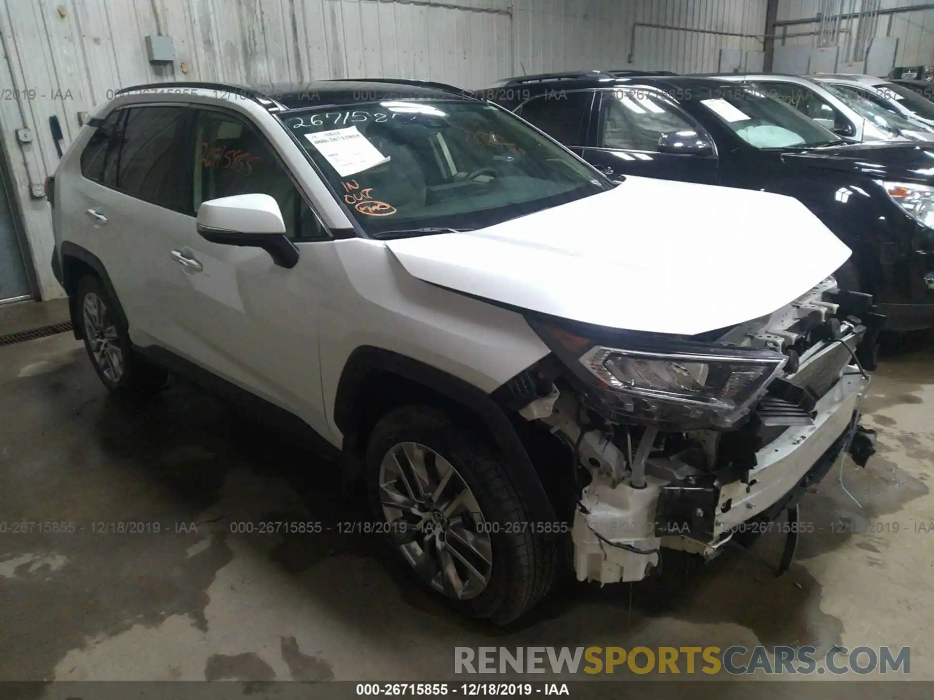 1 Photograph of a damaged car JTMN1RFV6KD501643 TOYOTA RAV4 2019