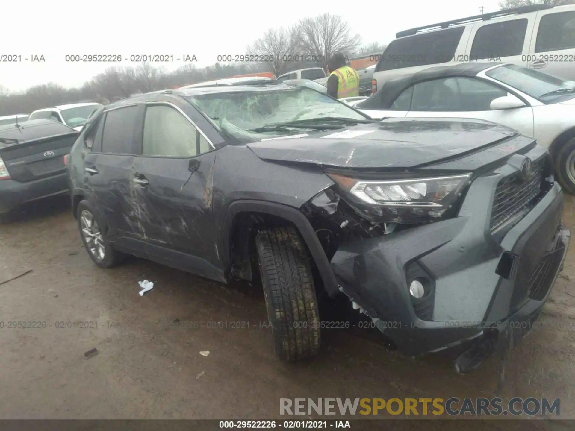 1 Photograph of a damaged car JTMN1RFV6KD507698 TOYOTA RAV4 2019