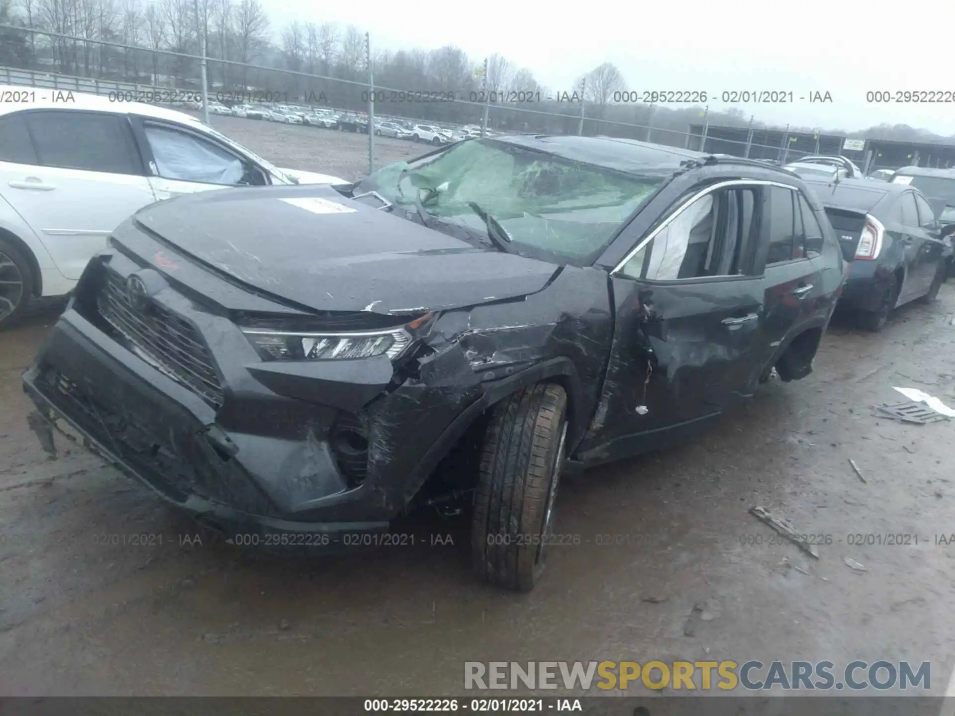 2 Photograph of a damaged car JTMN1RFV6KD507698 TOYOTA RAV4 2019