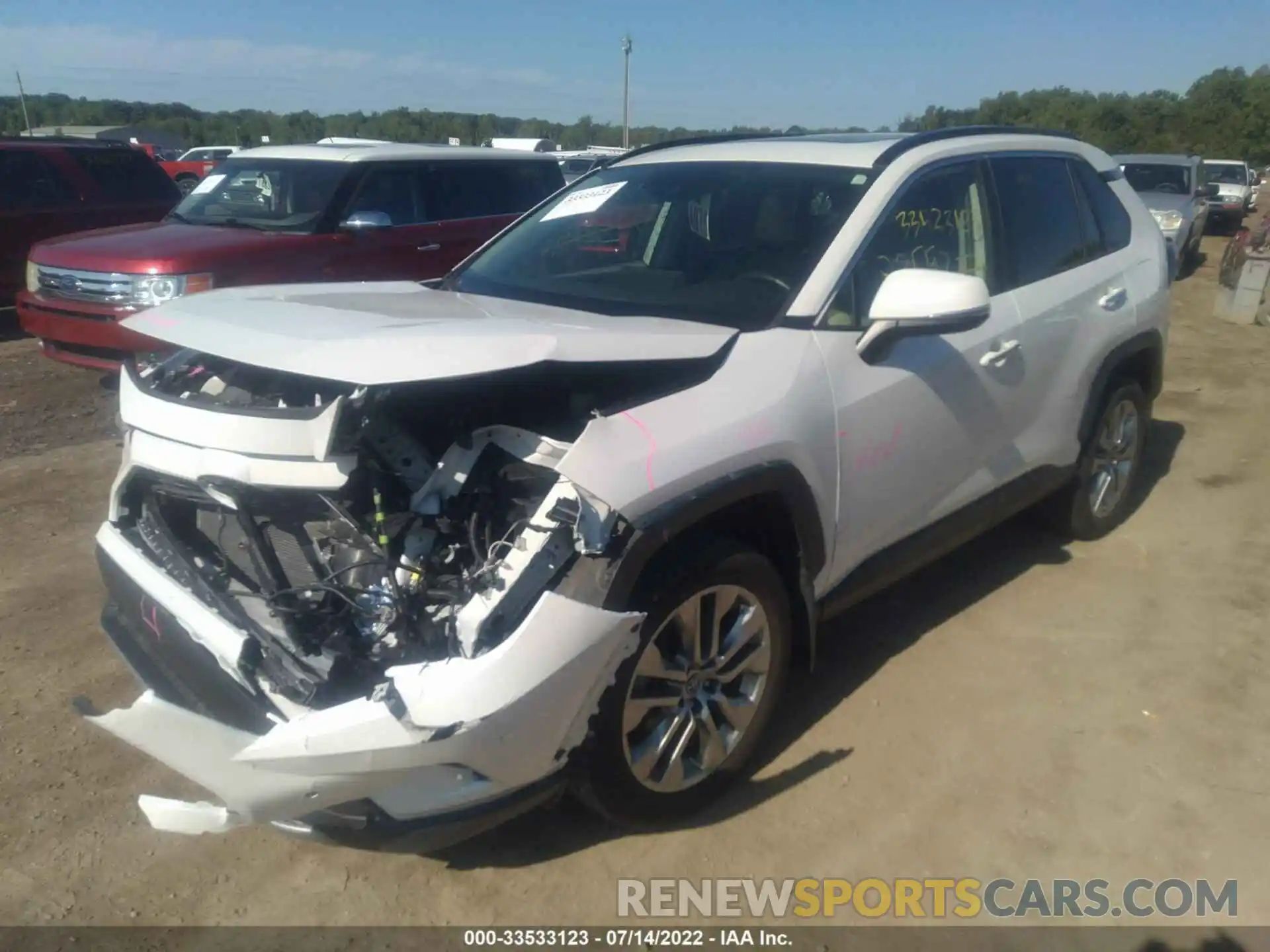 2 Photograph of a damaged car JTMN1RFV6KD511167 TOYOTA RAV4 2019