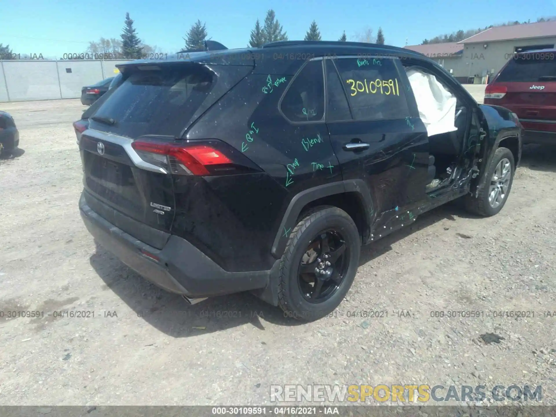 4 Photograph of a damaged car JTMN1RFV6KD513629 TOYOTA RAV4 2019