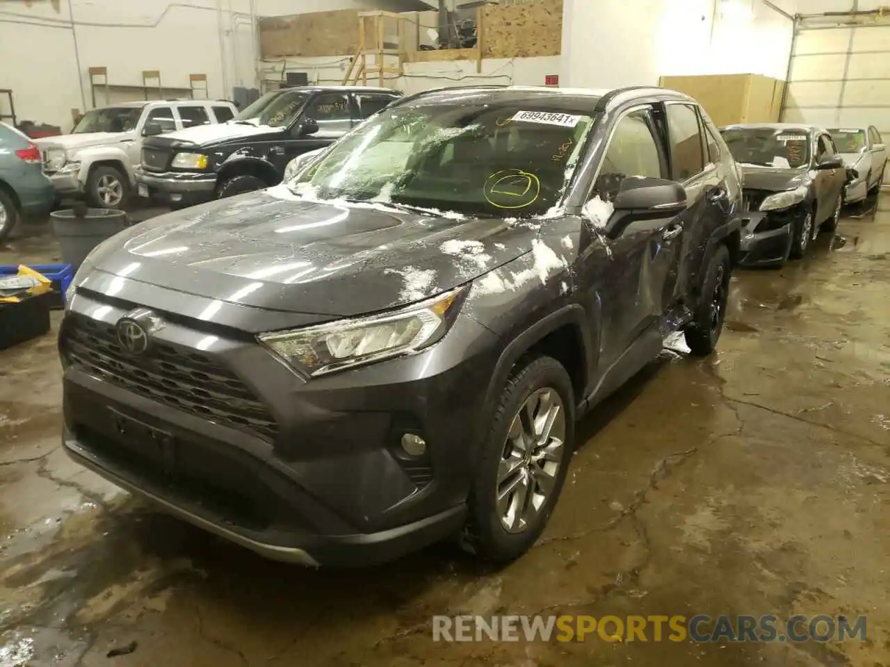 2 Photograph of a damaged car JTMN1RFV6KD514425 TOYOTA RAV4 2019