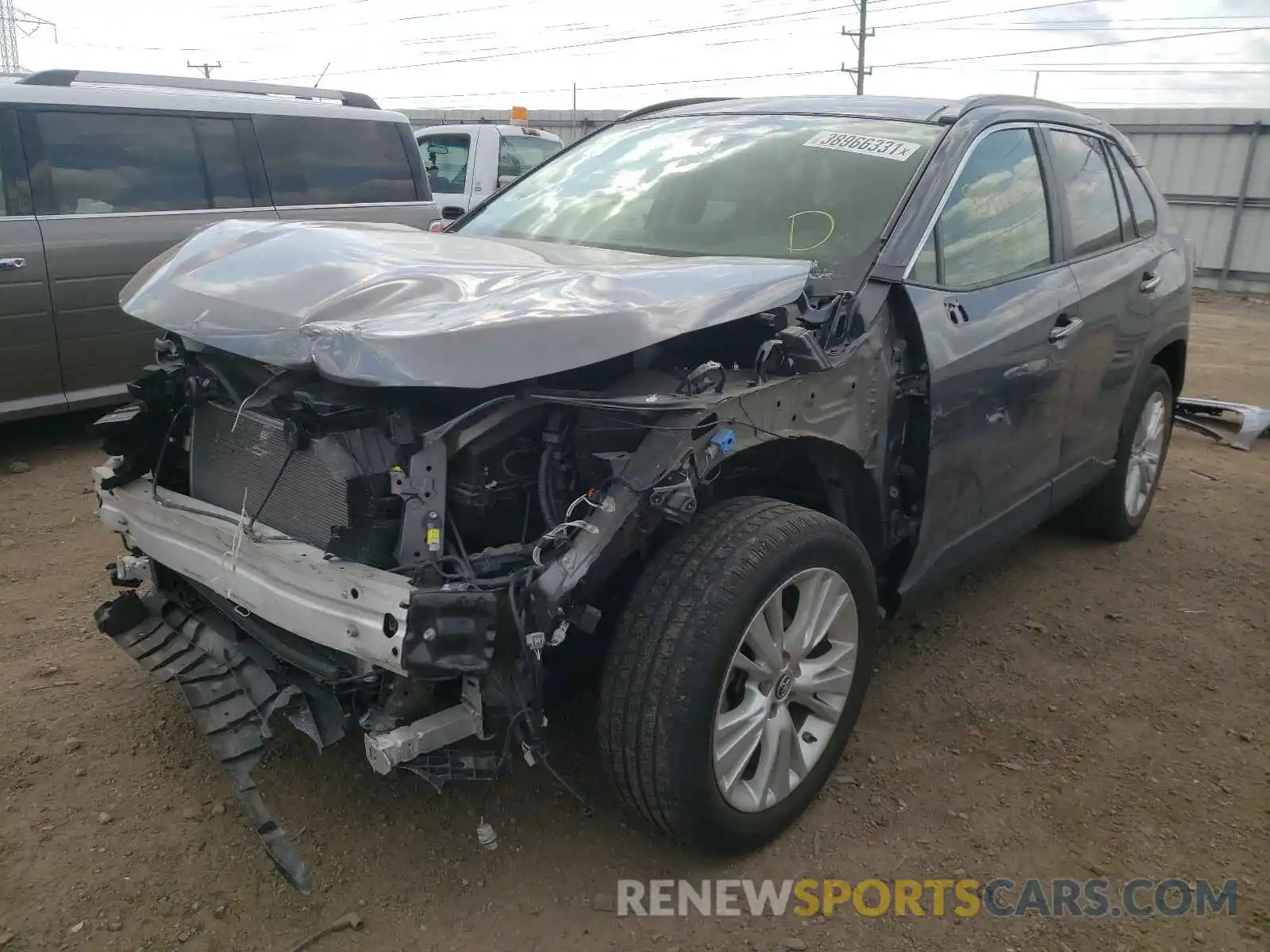 2 Photograph of a damaged car JTMN1RFV6KD517793 TOYOTA RAV4 2019