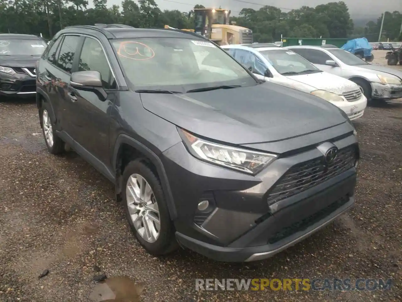 1 Photograph of a damaged car JTMN1RFV6KD521312 TOYOTA RAV4 2019