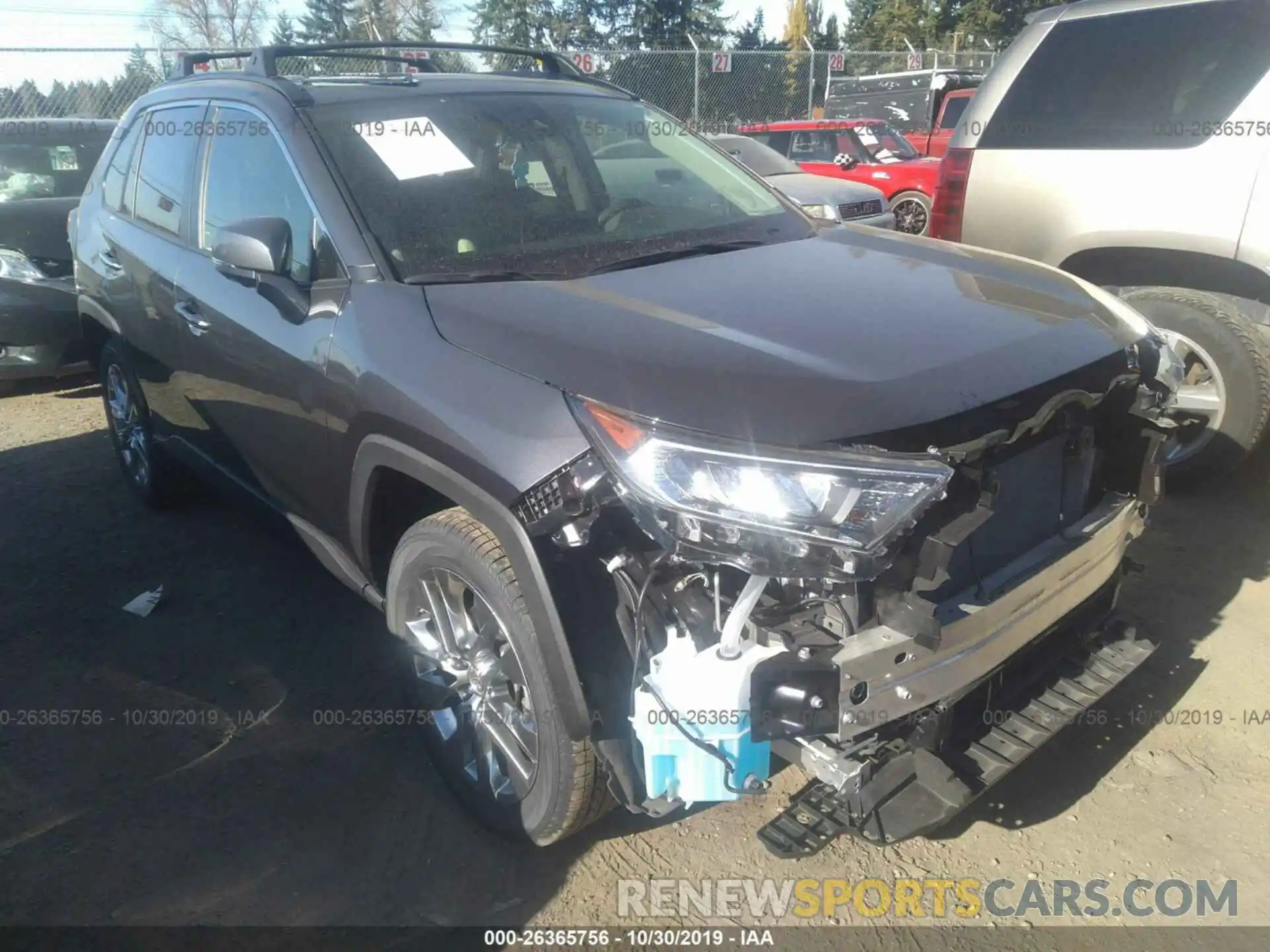 1 Photograph of a damaged car JTMN1RFV6KJ010247 TOYOTA RAV4 2019