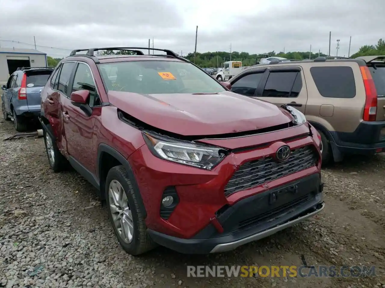 1 Photograph of a damaged car JTMN1RFV8KD035505 TOYOTA RAV4 2019