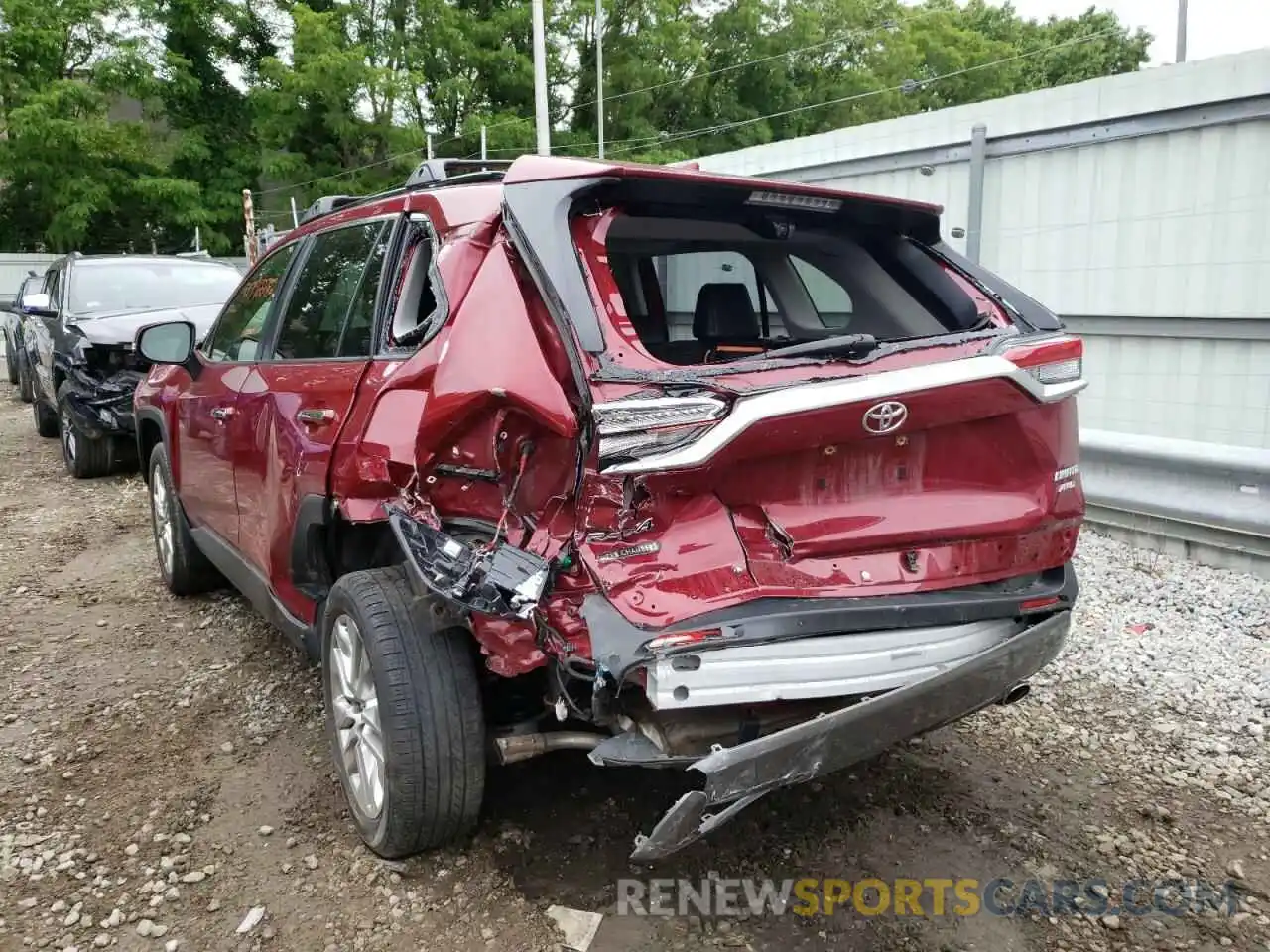 3 Photograph of a damaged car JTMN1RFV8KD035505 TOYOTA RAV4 2019