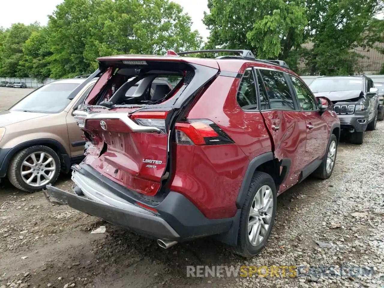 4 Photograph of a damaged car JTMN1RFV8KD035505 TOYOTA RAV4 2019