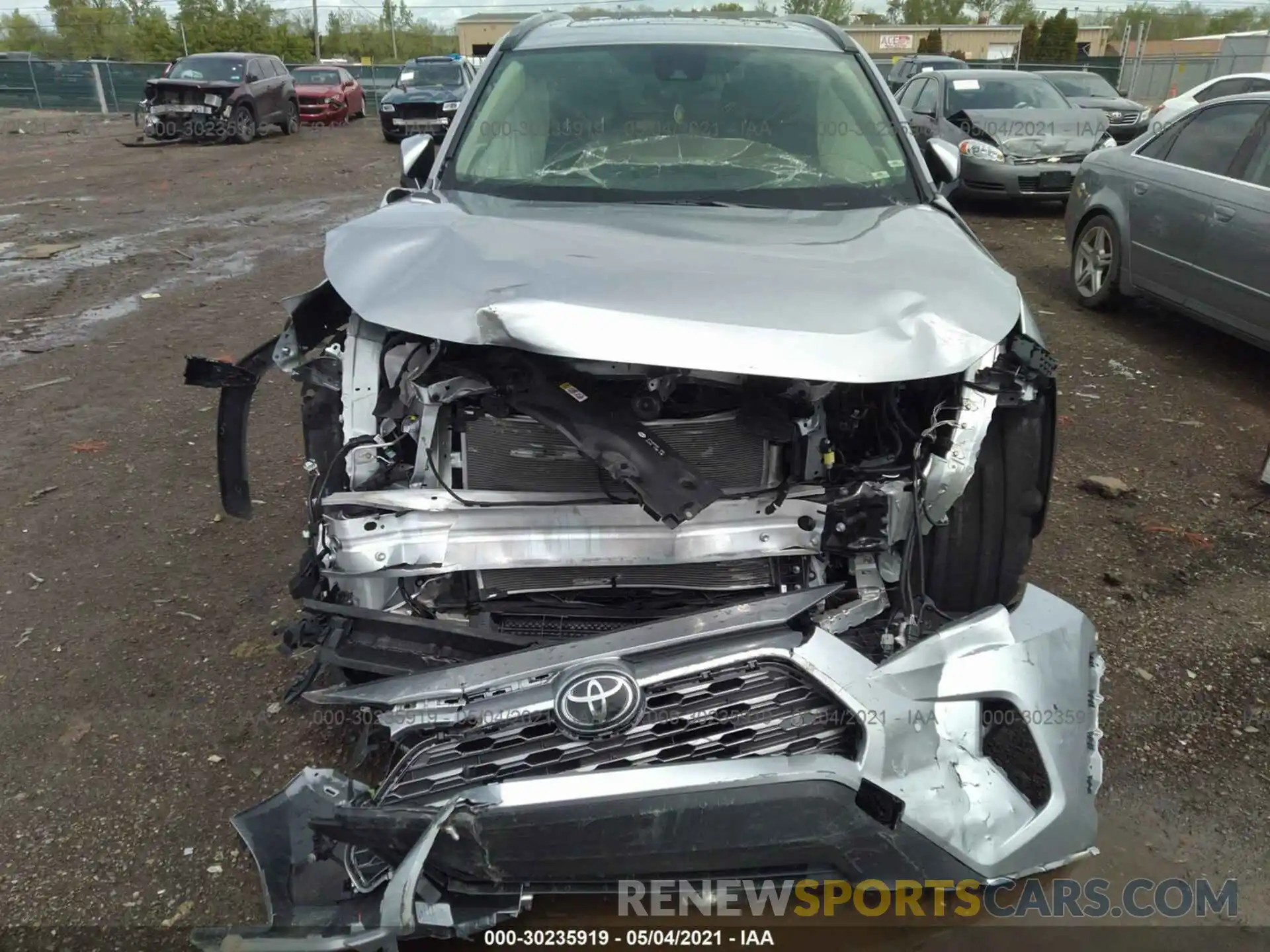 6 Photograph of a damaged car JTMN1RFV8KD037562 TOYOTA RAV4 2019