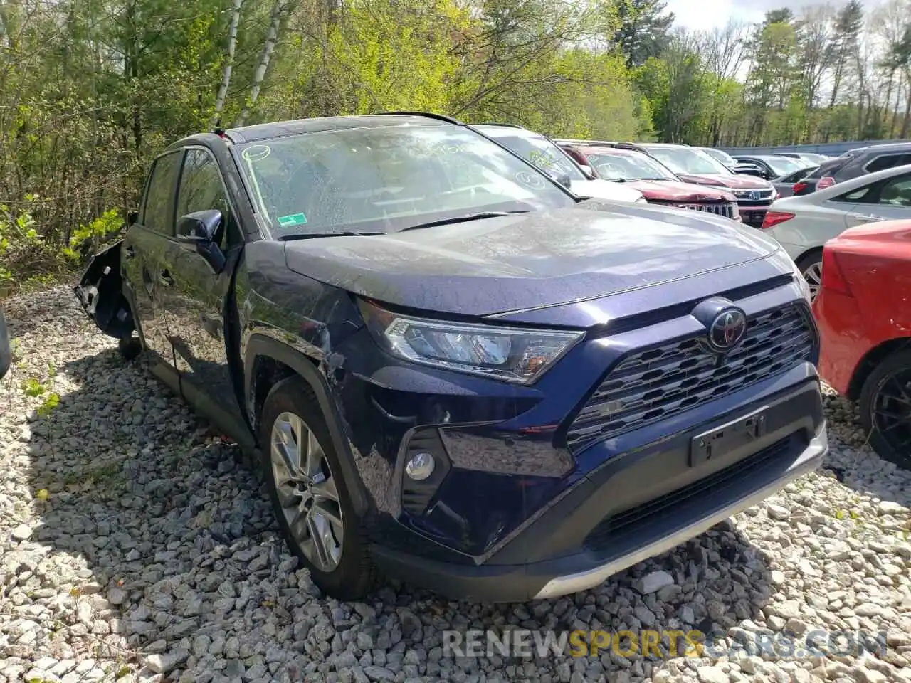 1 Photograph of a damaged car JTMN1RFV8KD506679 TOYOTA RAV4 2019