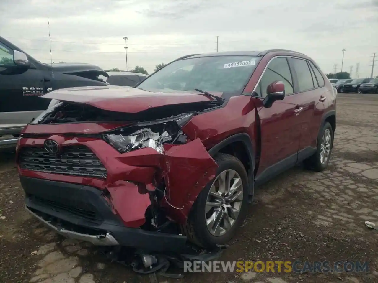 2 Photograph of a damaged car JTMN1RFV8KD509324 TOYOTA RAV4 2019