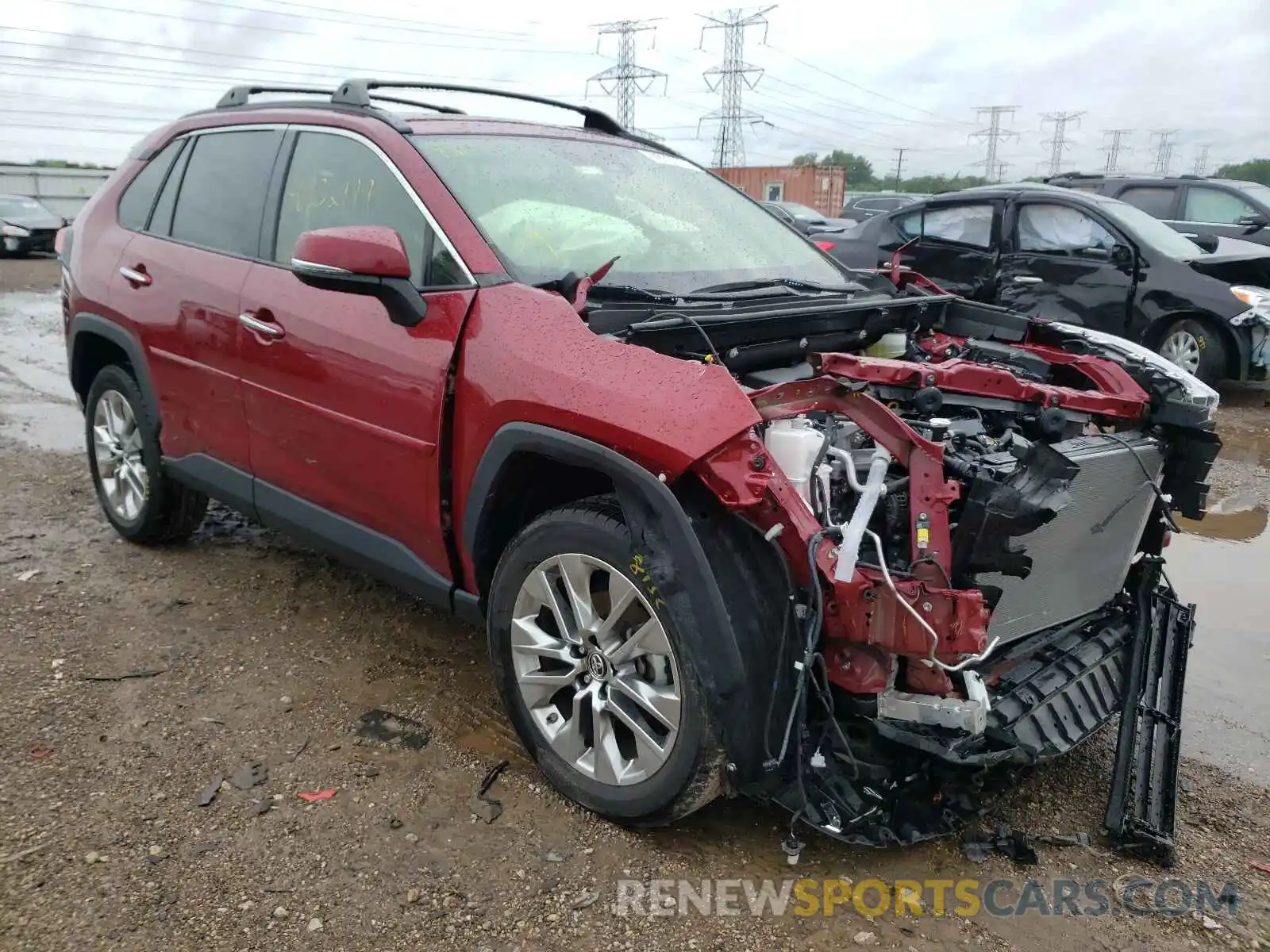 1 Photograph of a damaged car JTMN1RFV8KD511879 TOYOTA RAV4 2019