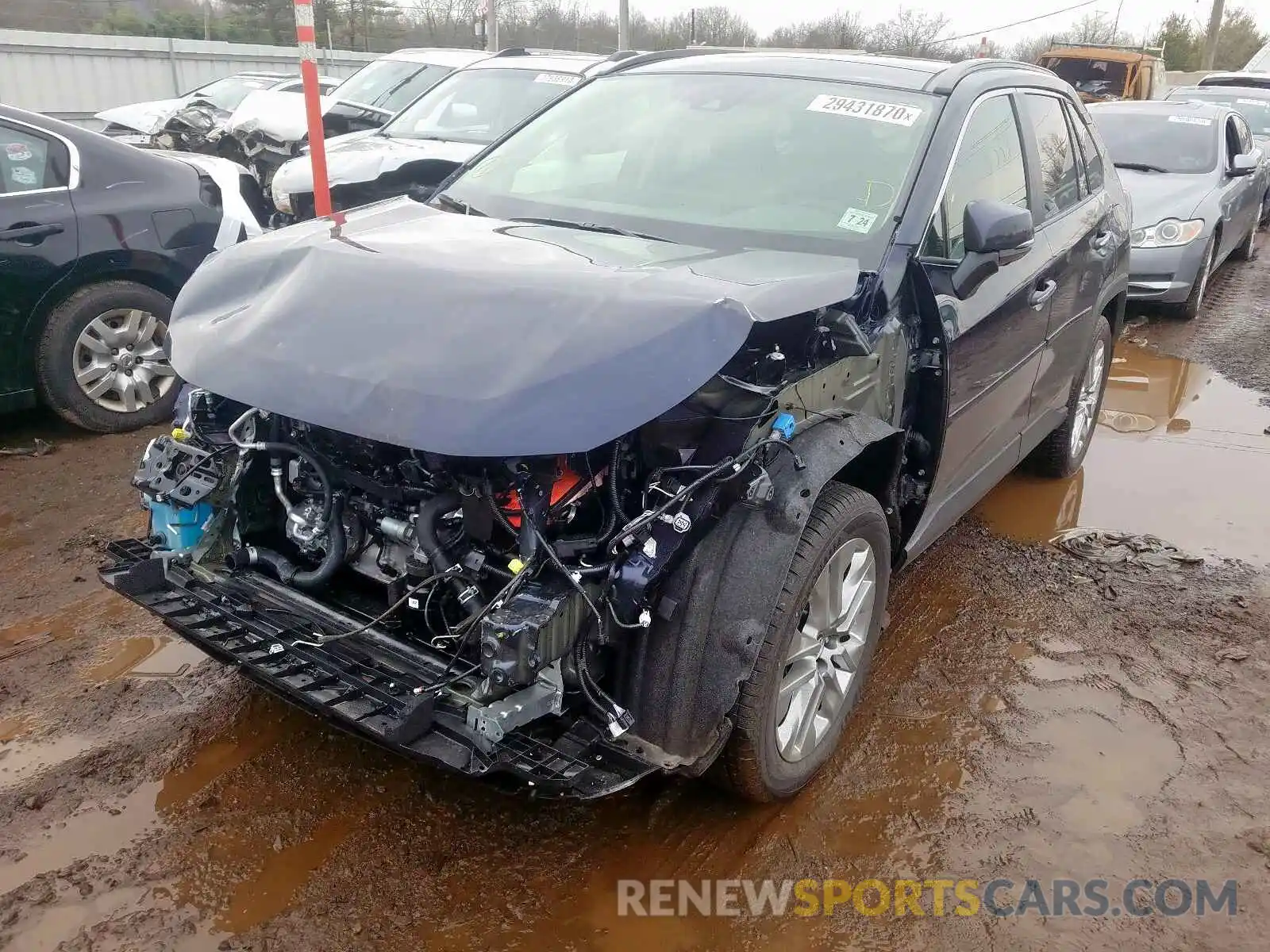 2 Photograph of a damaged car JTMN1RFV8KD519707 TOYOTA RAV4 2019